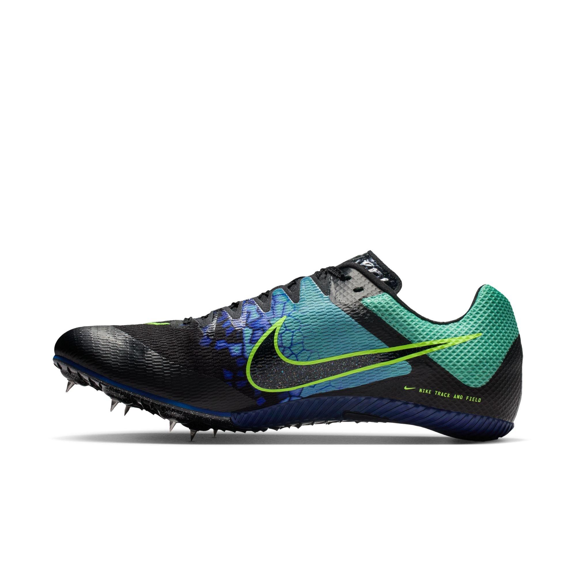Nike Rival Sprint GLAM "Emerald Rise/Black/Sapphire/Ghost Green" Unisex Track Spike - BLACK/BLUE/GREEN Thumbnail View 4