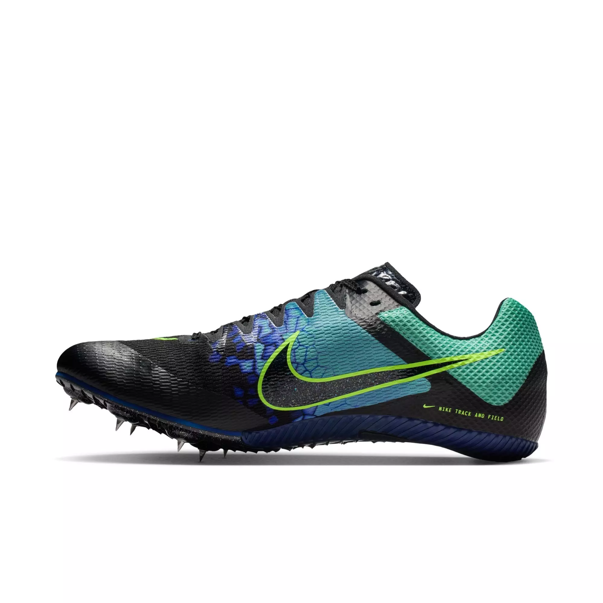 Nike Rival Sprint GLAM "Emerald Rise/Black/Sapphire/Ghost Green" Unisex Track Spike - BLACK/BLUE/GREEN