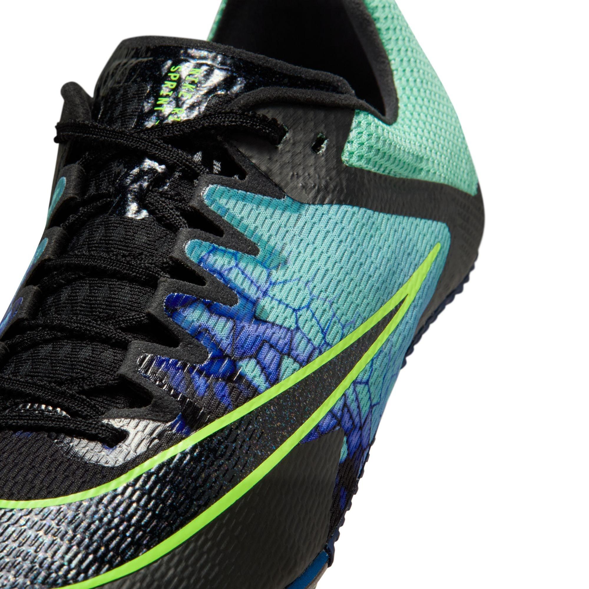 Nike Rival Sprint GLAM "Emerald Rise/Black/Sapphire/Ghost Green" Unisex Track Spike - BLACK/BLUE/GREEN Thumbnail View 2