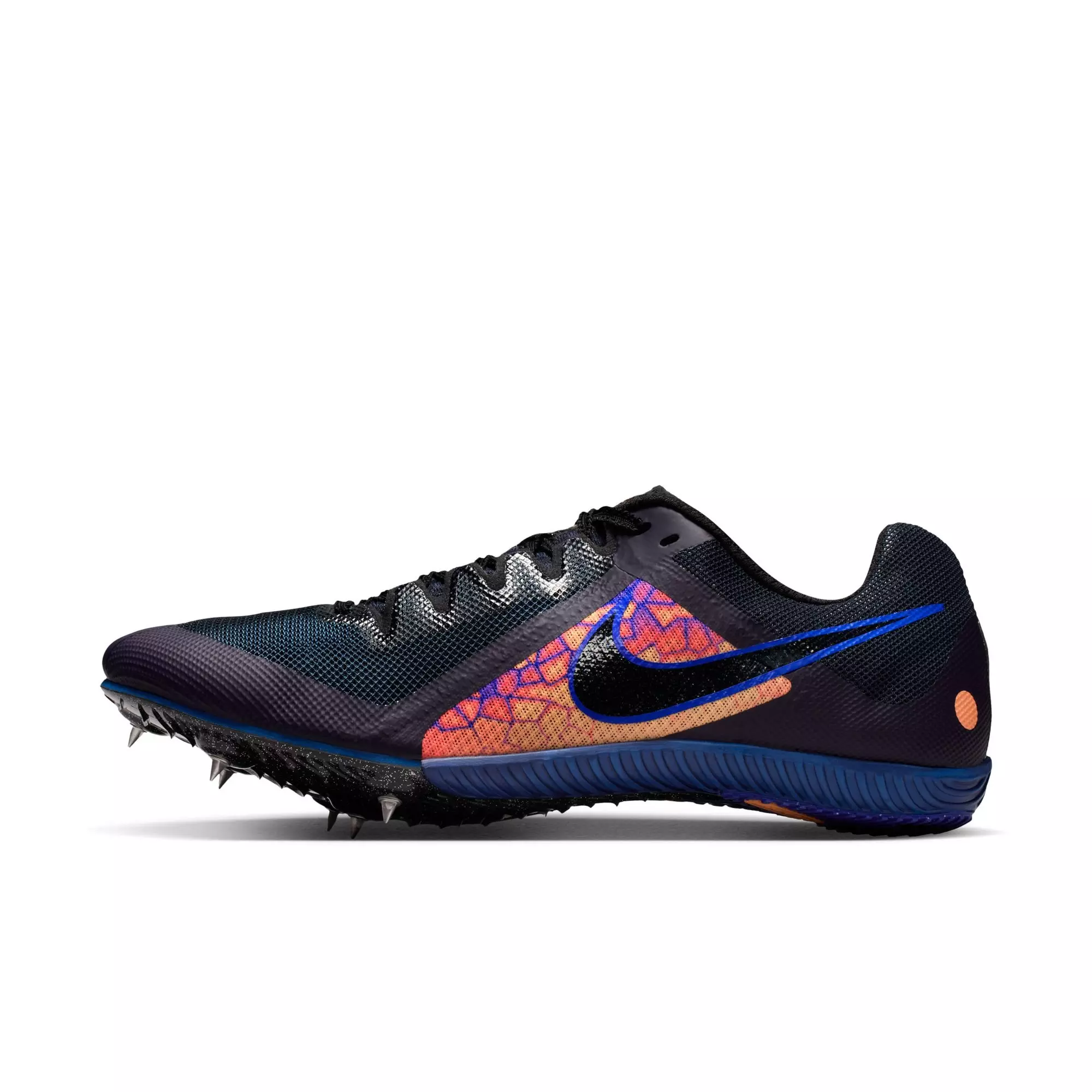 Nike Rival Multi GLAM Multi-Event "Dark Obsidian/Black/Orange Pulse" Unisex Track Spike - BLACK/ORANGE