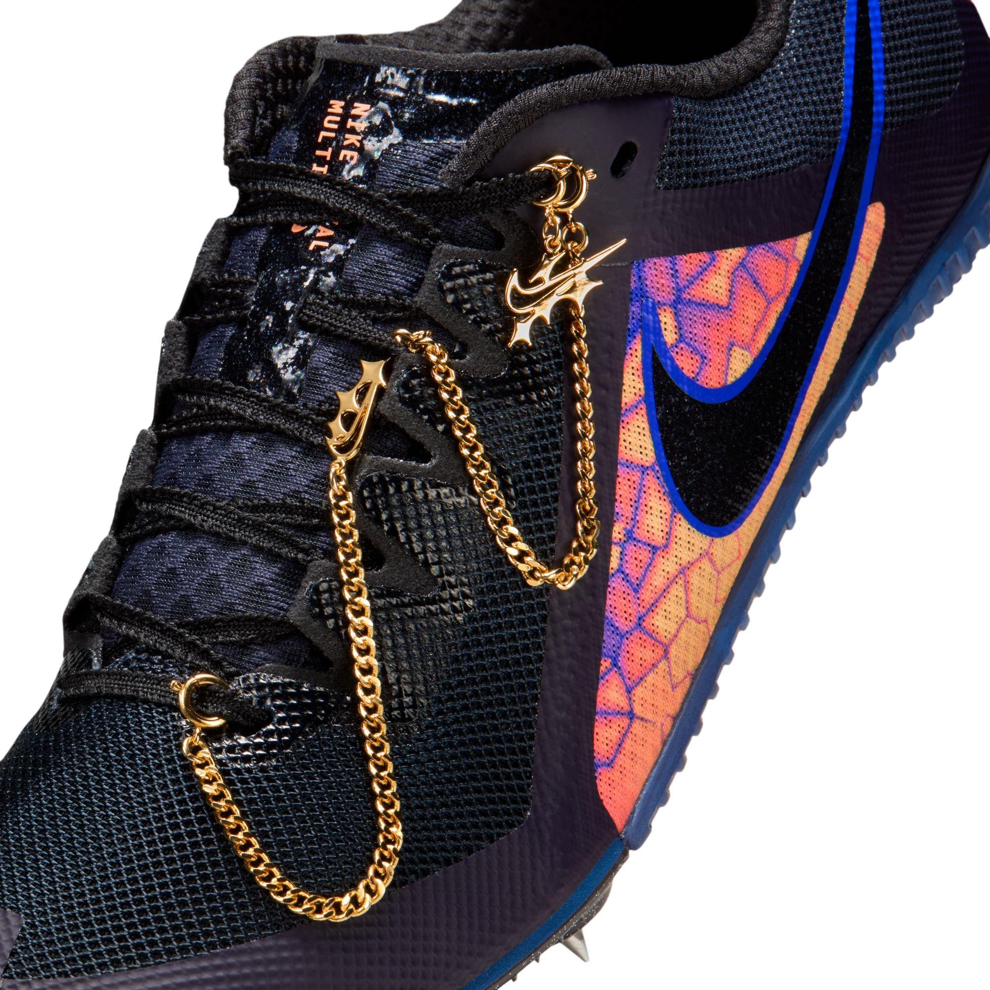 Nike Rival Multi GLAM Multi-Event "Dark Obsidian/Black/Orange Pulse" Unisex Track Spike - BLACK/ORANGE Thumbnail View 12