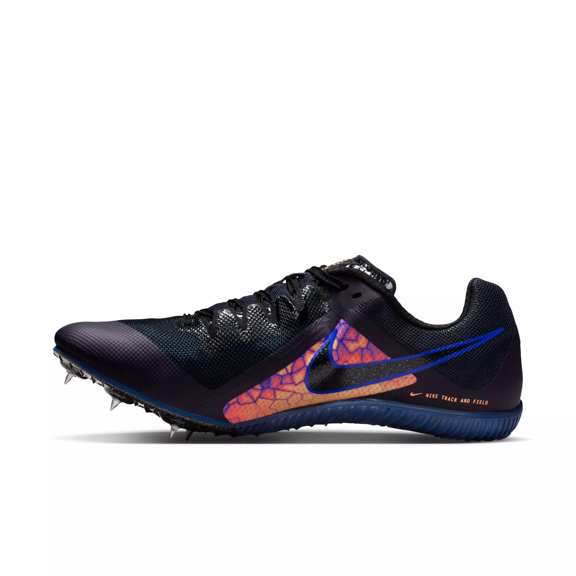Nike Rival Multi GLAM Multi-Event "Dark Obsidian/Black/Orange Pulse" Unisex Track Spike - BLACK/ORANGE