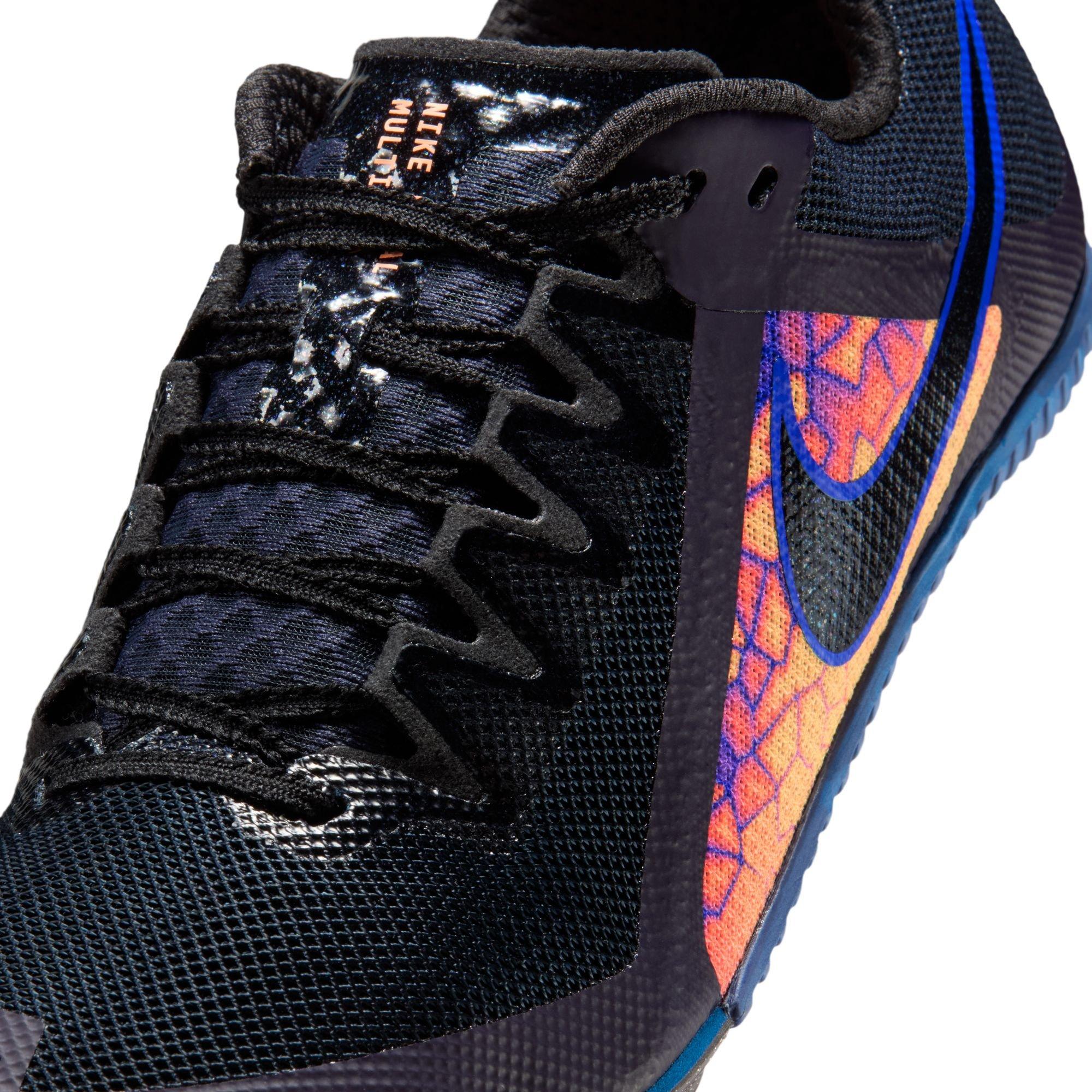 Nike Rival Multi GLAM Multi-Event "Dark Obsidian/Black/Orange Pulse" Unisex Track Spike - BLACK/ORANGE Thumbnail View 10