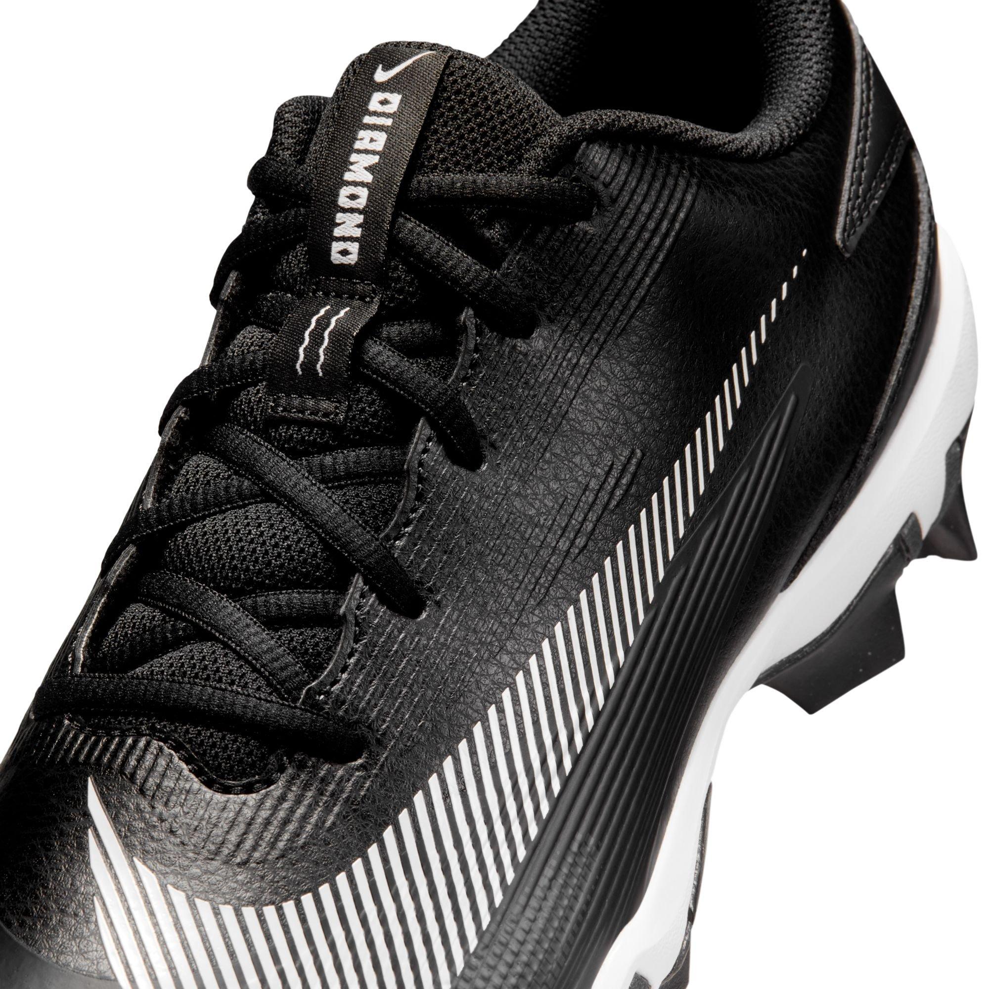 Nike Diamond Fly Keystone "Black/White/Anthracite" Men's Baseball Shoe - BLACK/WHITE Thumbnail View 10