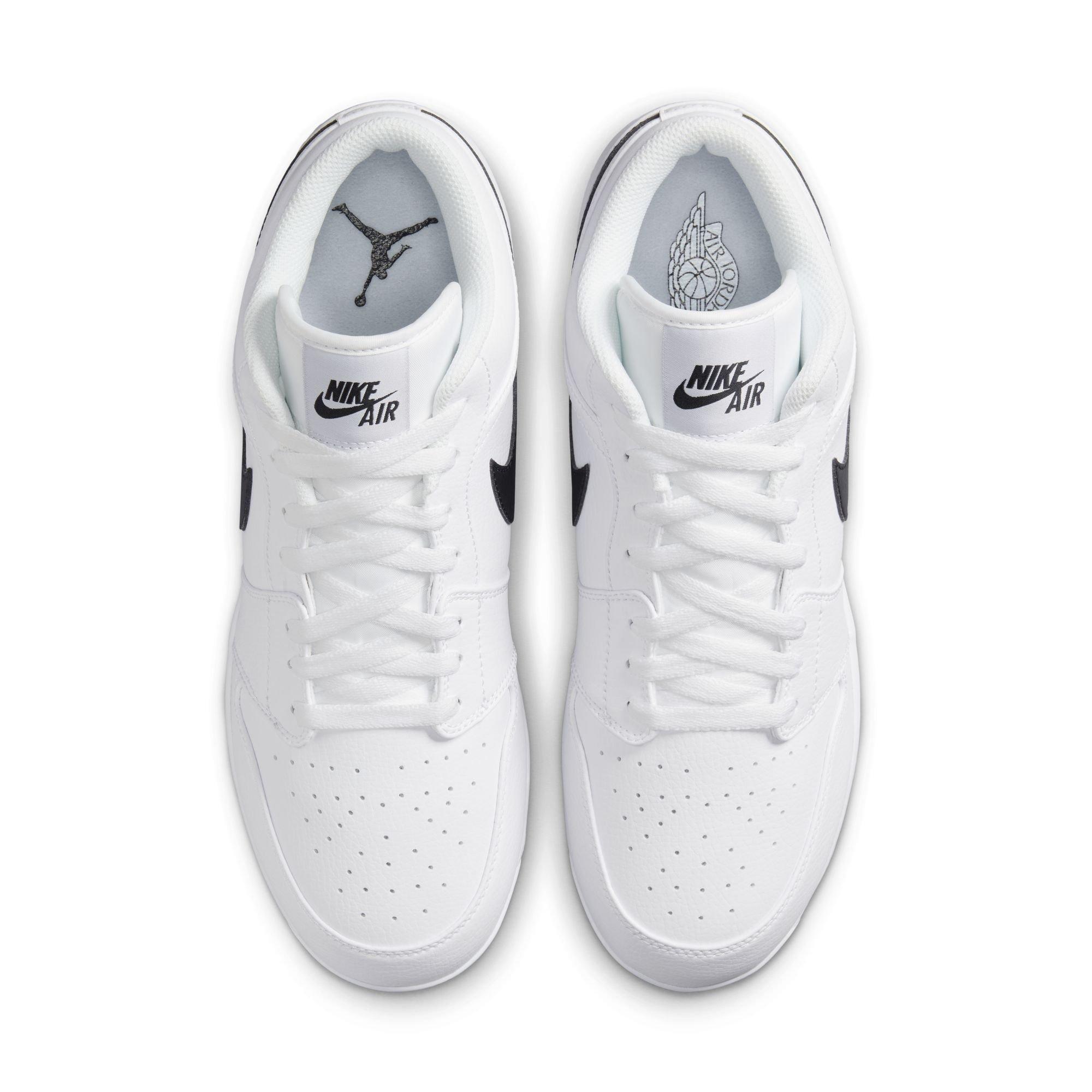 Jordan 1 Low Retro Metal "White/Black" Men's Baseball Cleat - WHITE/BLACK Thumbnail View 7