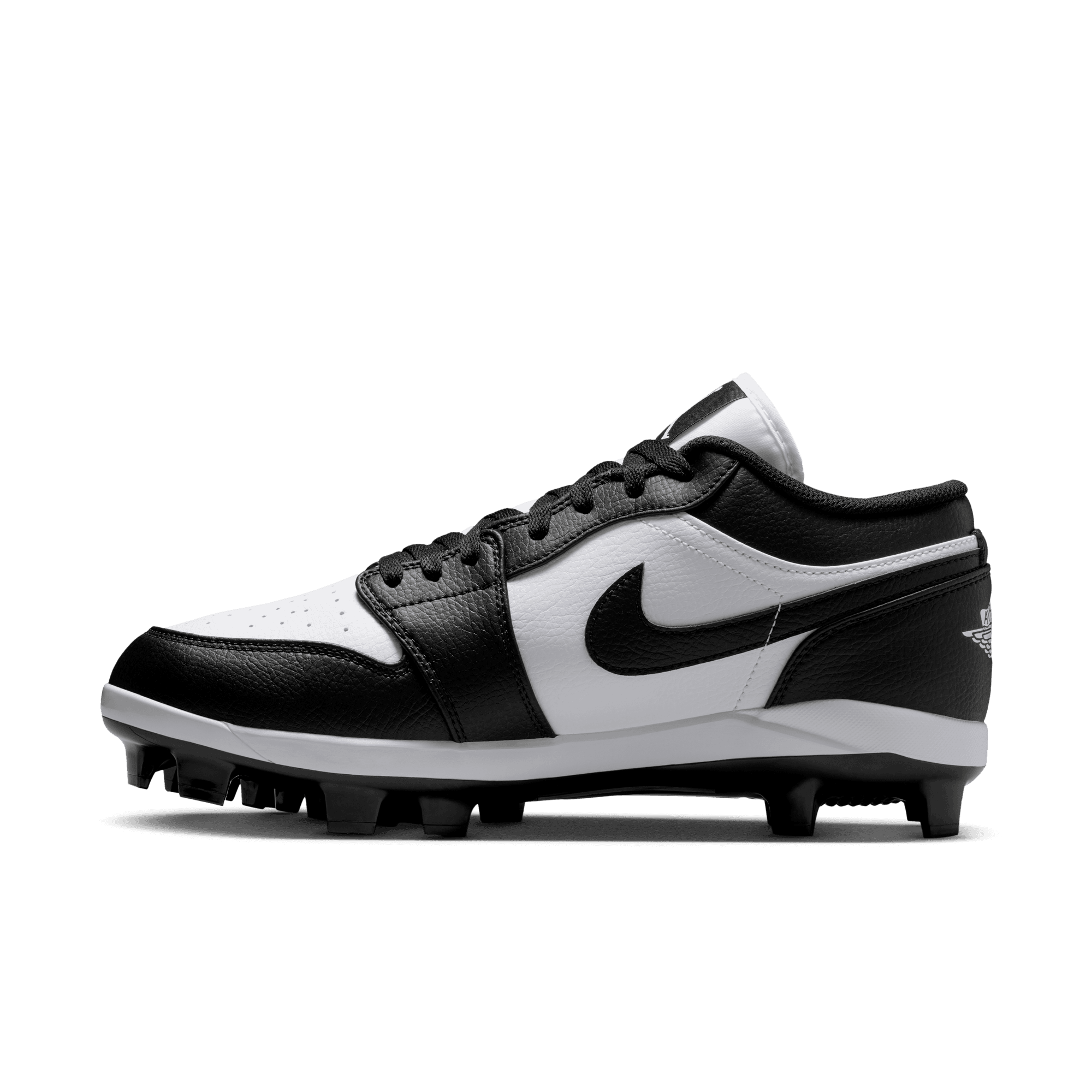 Jordan 1 Retro MCS Low "White/Black" Men's Baseball Cleat - WHITE/BLACK Thumbnail View 4