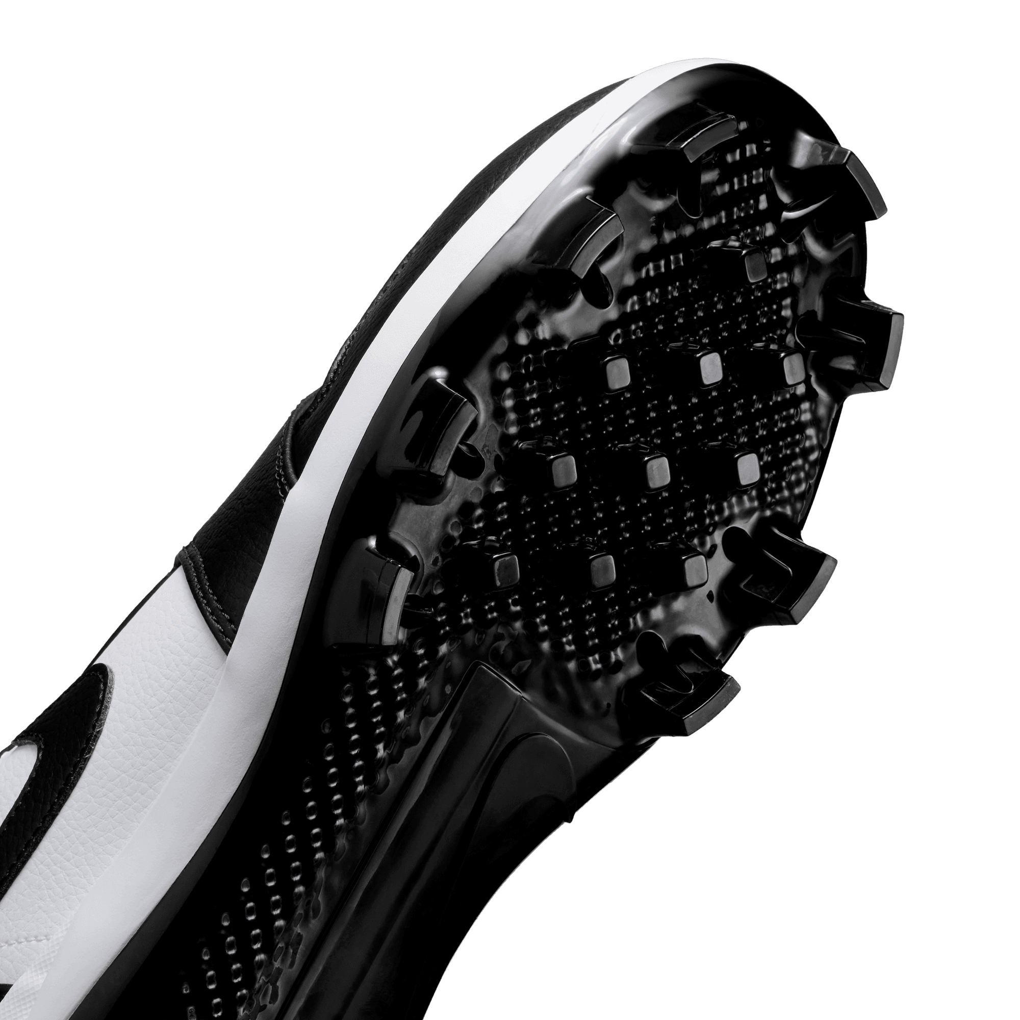 Jordan 1 Retro MCS Low "White/Black" Men's Baseball Cleat - WHITE/BLACK Thumbnail View 10