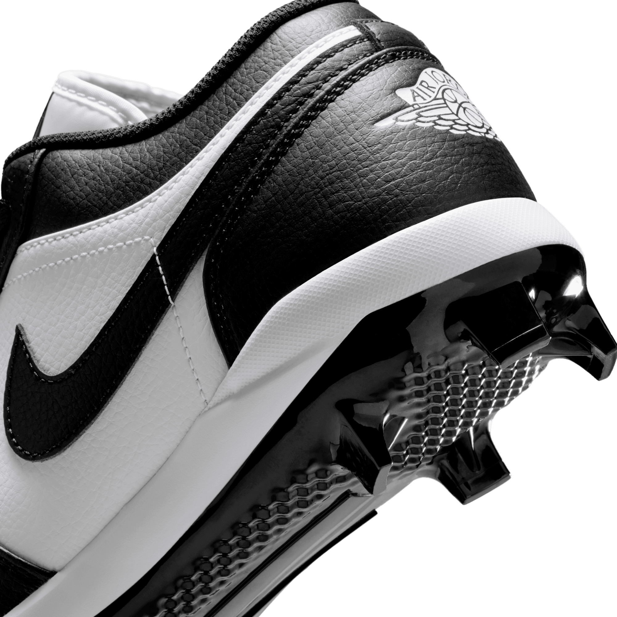 Jordan 1 Retro MCS Low "White/Black" Men's Baseball Cleat - WHITE/BLACK Thumbnail View 11