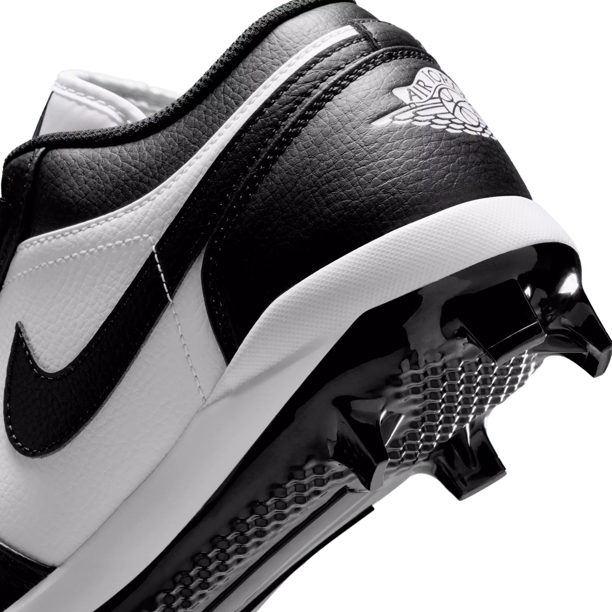 Jordan 1 Retro MCS Low "White/Black" Men's Baseball Cleat - WHITE/BLACK