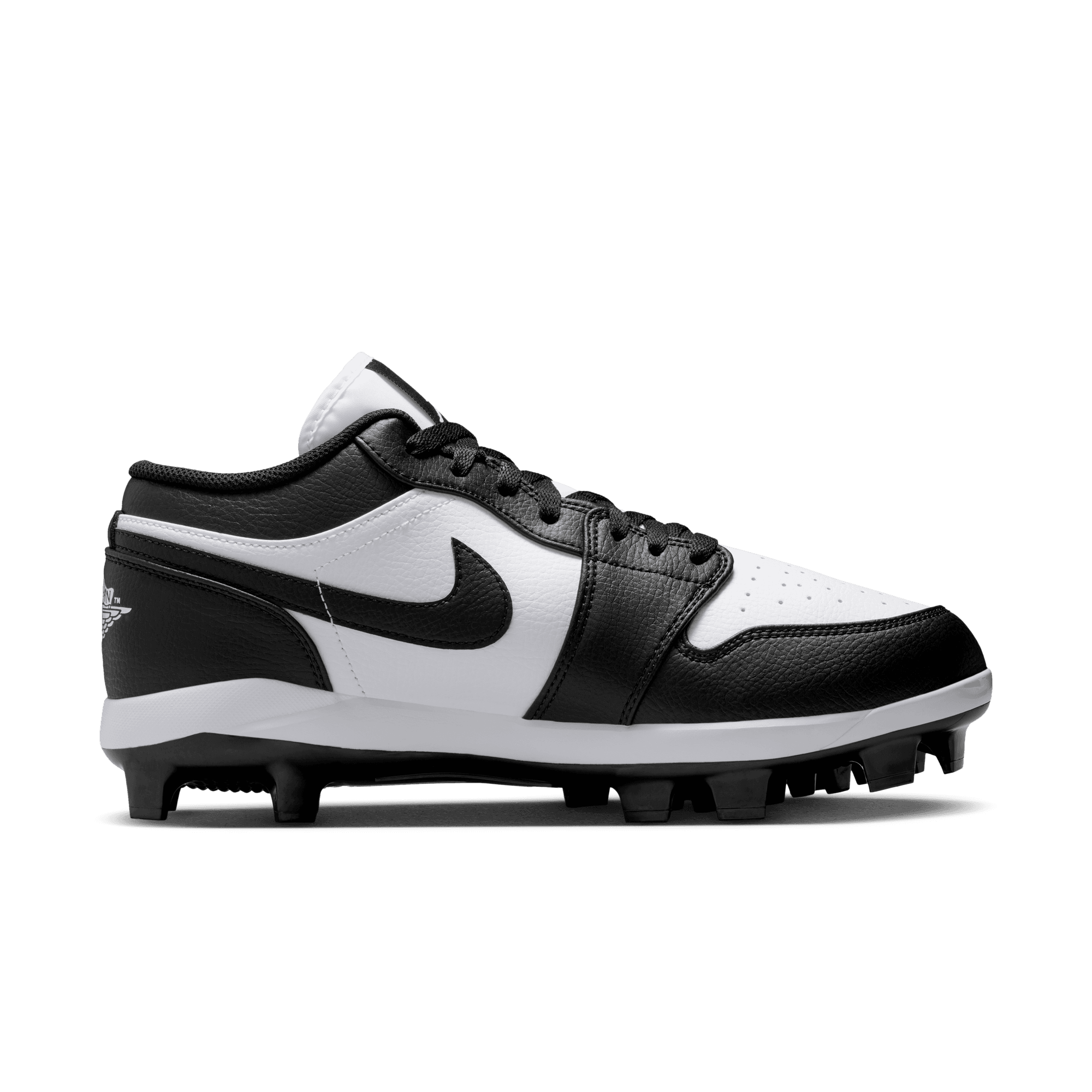 Jordan 1 Retro MCS Low "White/Black" Men's Baseball Cleat - WHITE/BLACK Thumbnail View 2