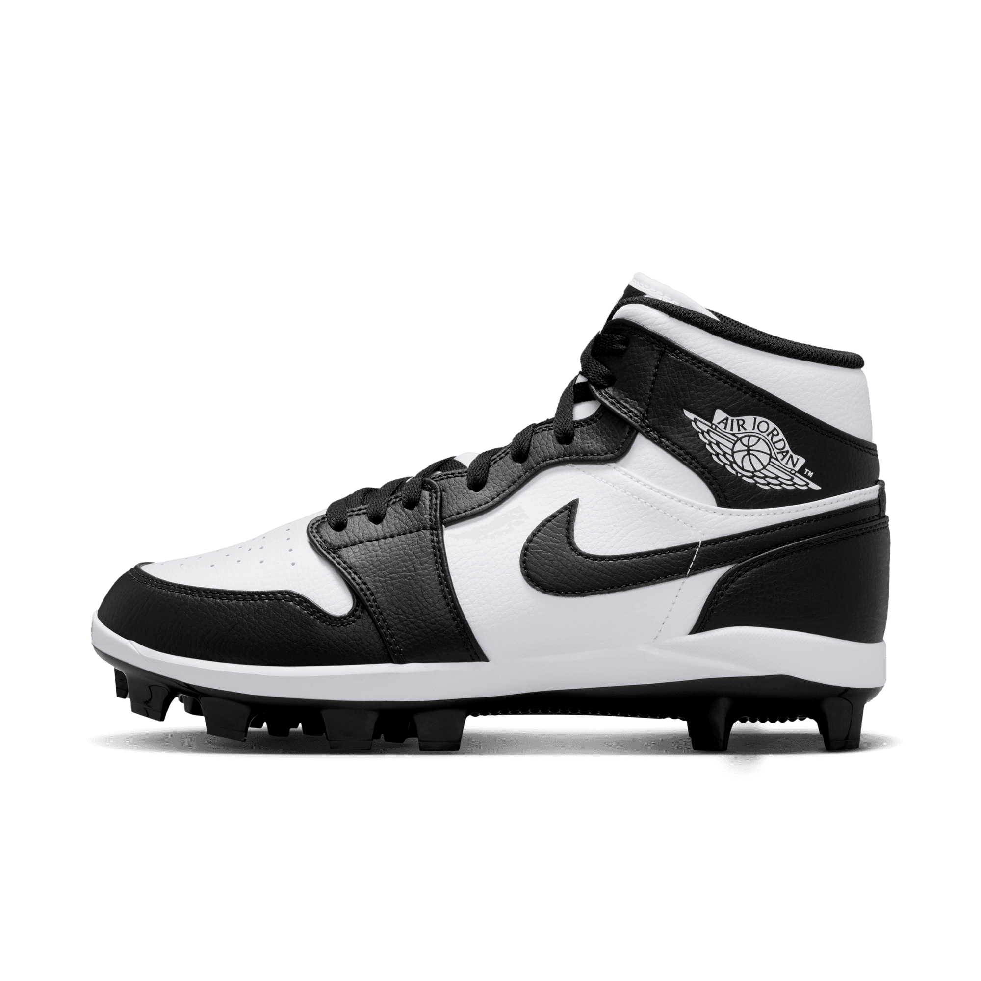 Jordan 1 Retro MCS "White/Black" Men's Baseball Cleat - WHITE/BLACK Thumbnail View 3
