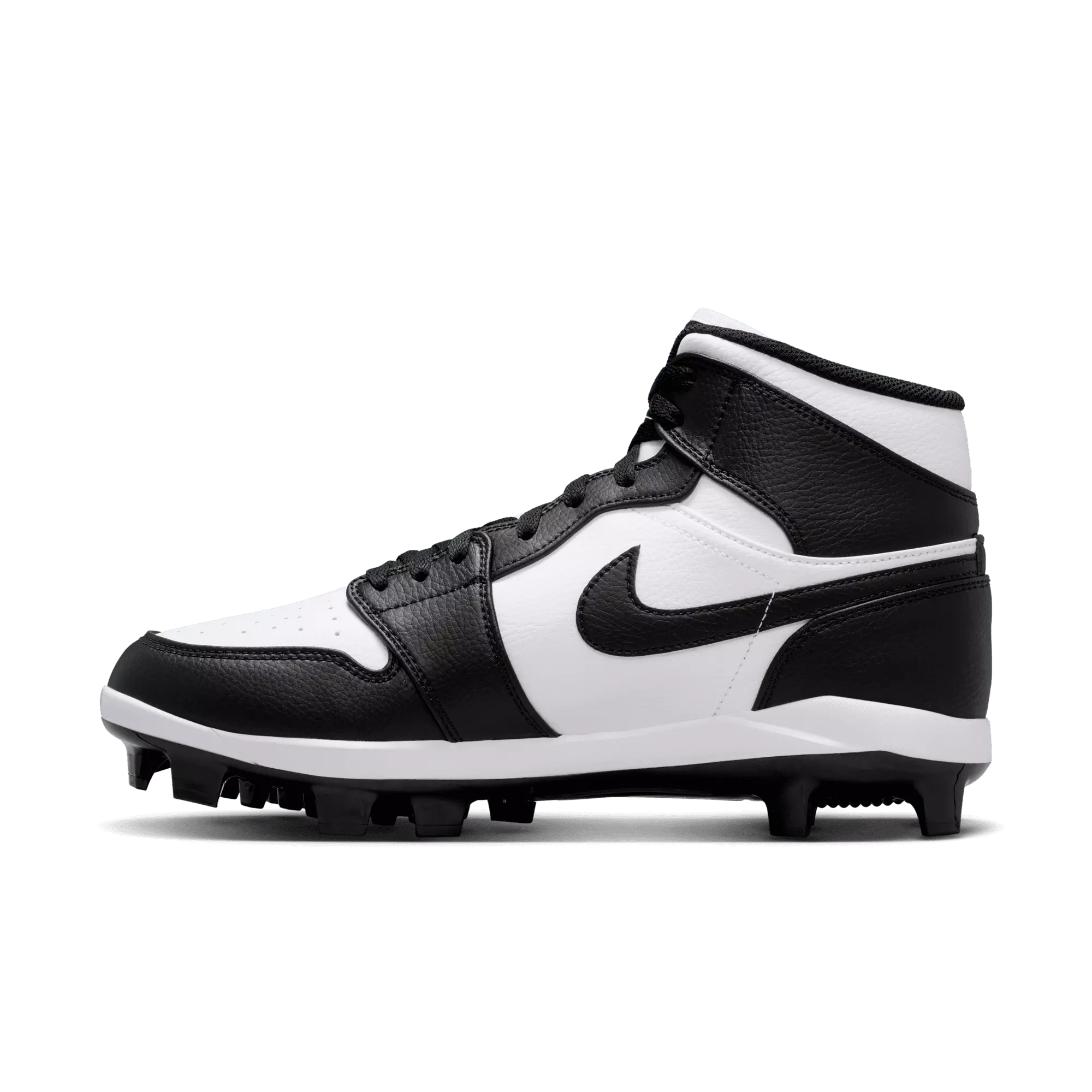 Jordan 1 Retro MCS "White/Black" Men's Baseball Cleat - WHITE/BLACK