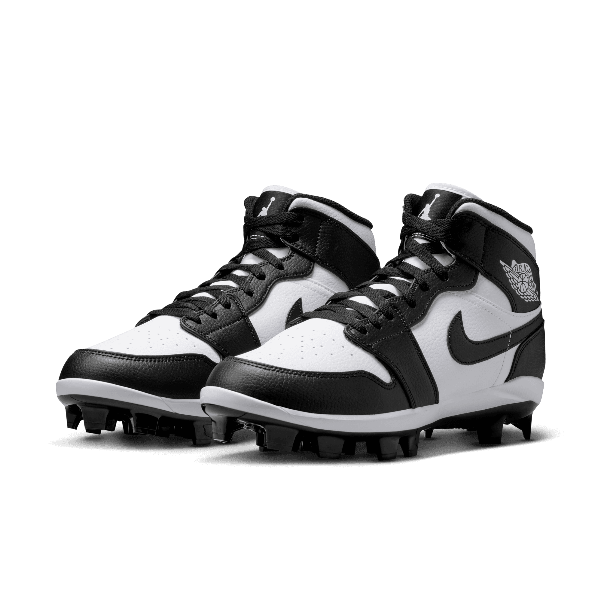 Jordan 1 Retro MCS "White/Black" Men's Baseball Cleat - WHITE/BLACK Thumbnail View 5