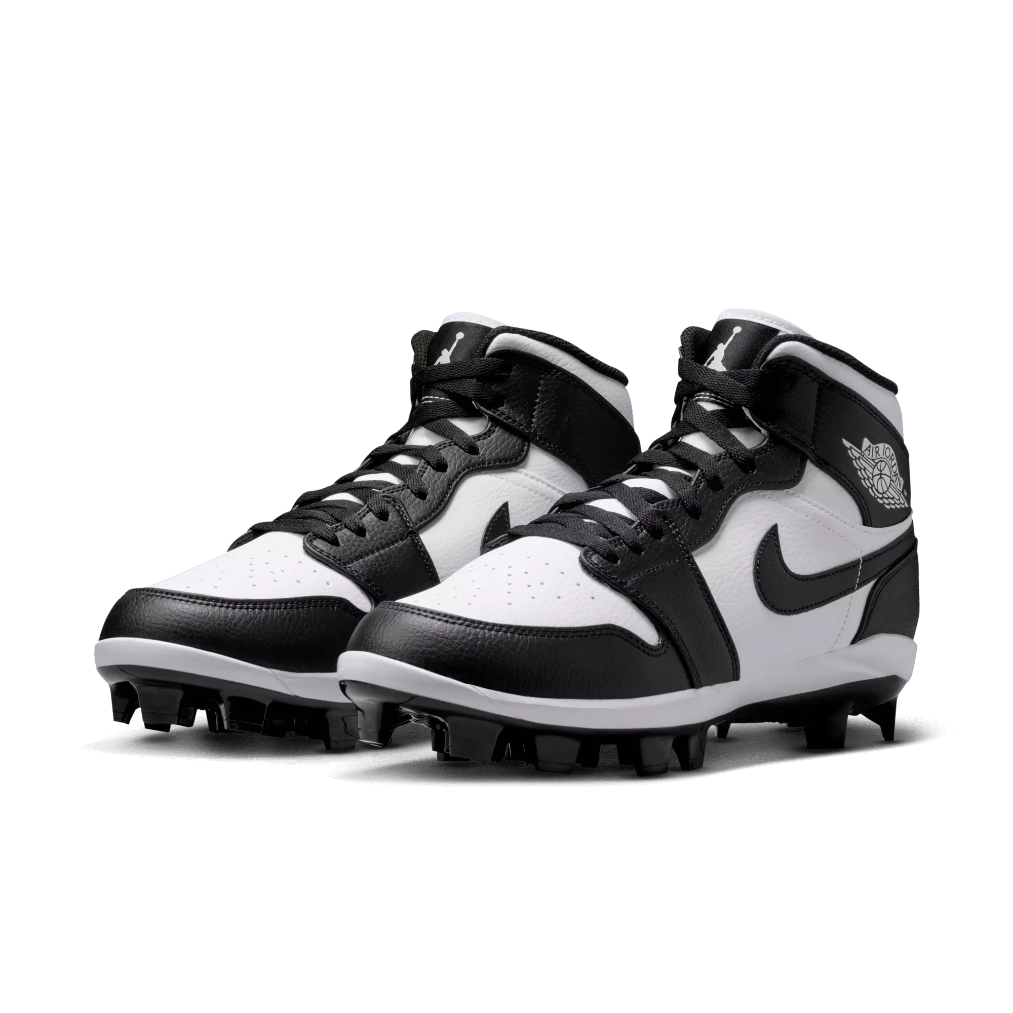 Jordan 1 Retro MCS "White/Black" Men's Baseball Cleat - WHITE/BLACK