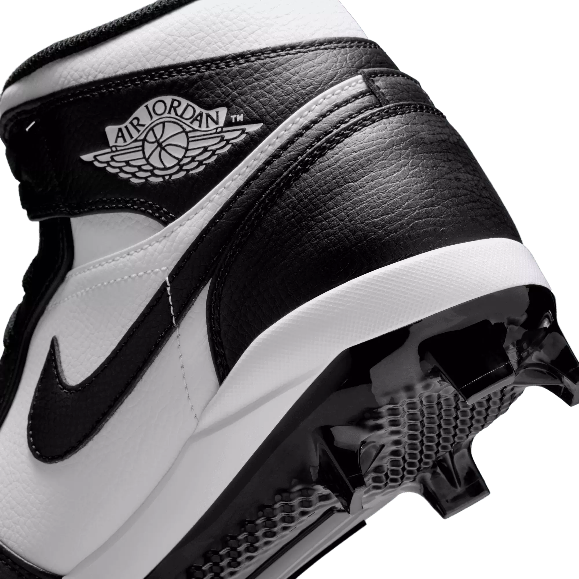 Jordan 1 Retro MCS "White/Black" Men's Baseball Cleat - WHITE/BLACK