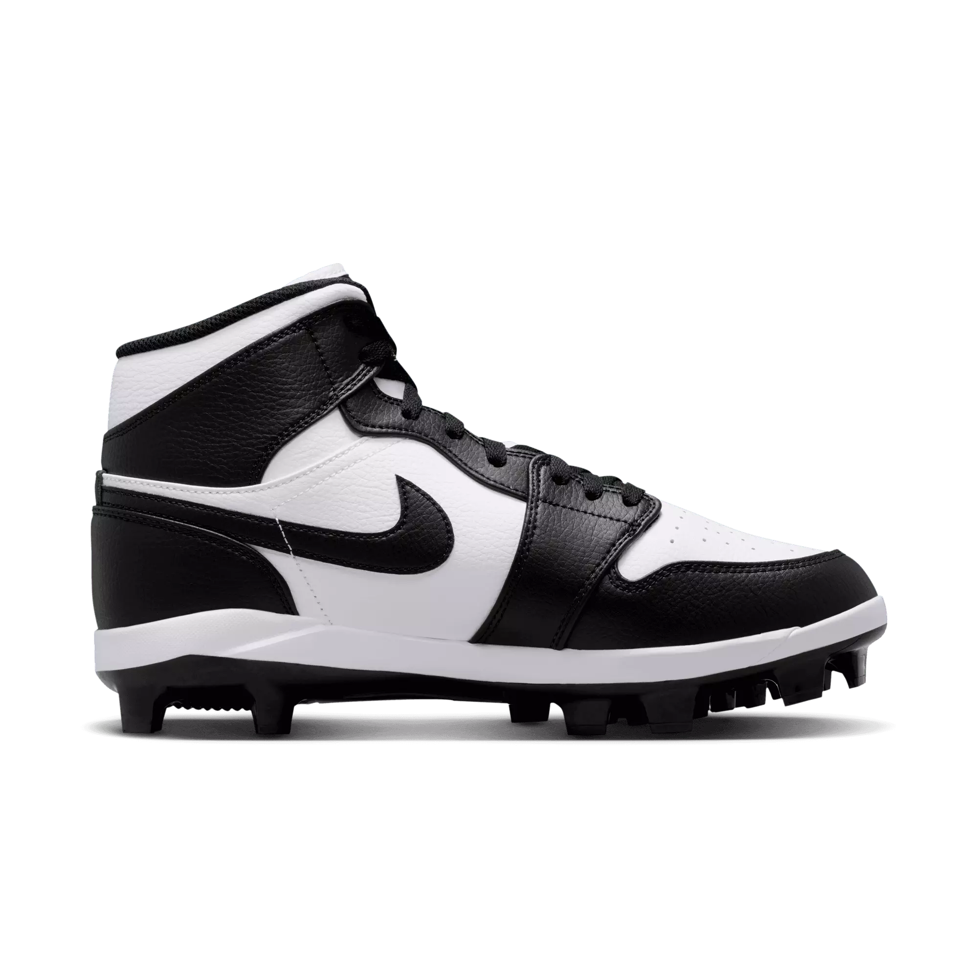 Jordan 1 Retro MCS "White/Black" Men's Baseball Cleat - WHITE/BLACK