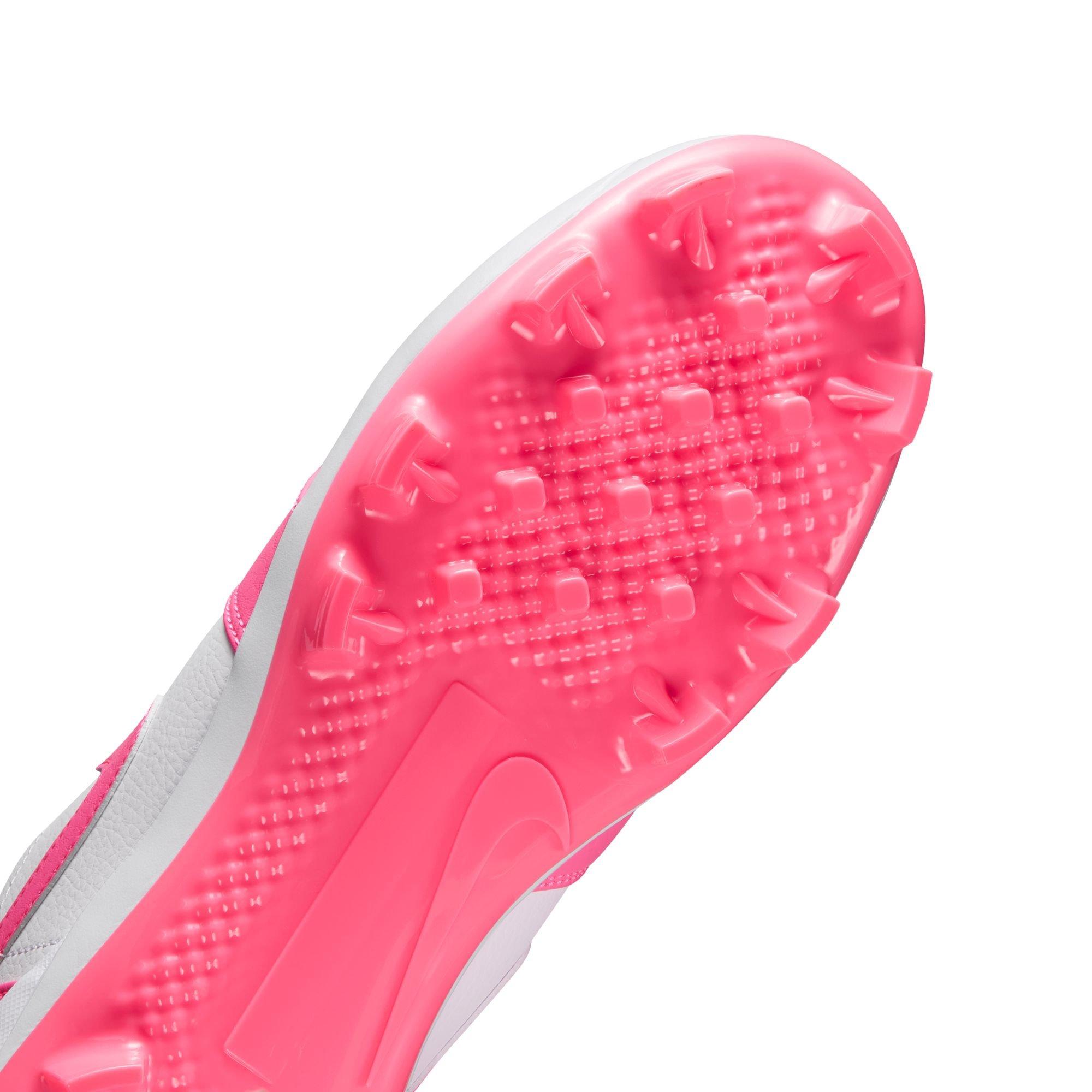 Jordan 1 Retro MCS Low "White/Digital Pink" Men's Baseball Cleat - WHITE/PINK Thumbnail View 10