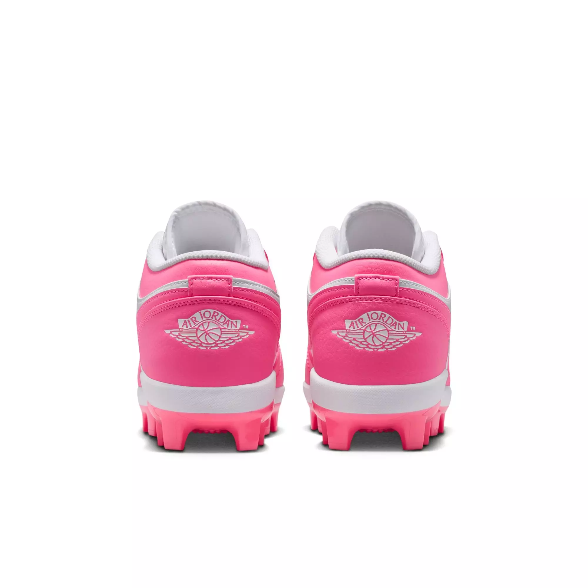 Jordan 1 Retro MCS Low "White/Digital Pink" Men's Baseball Cleat - WHITE/PINK