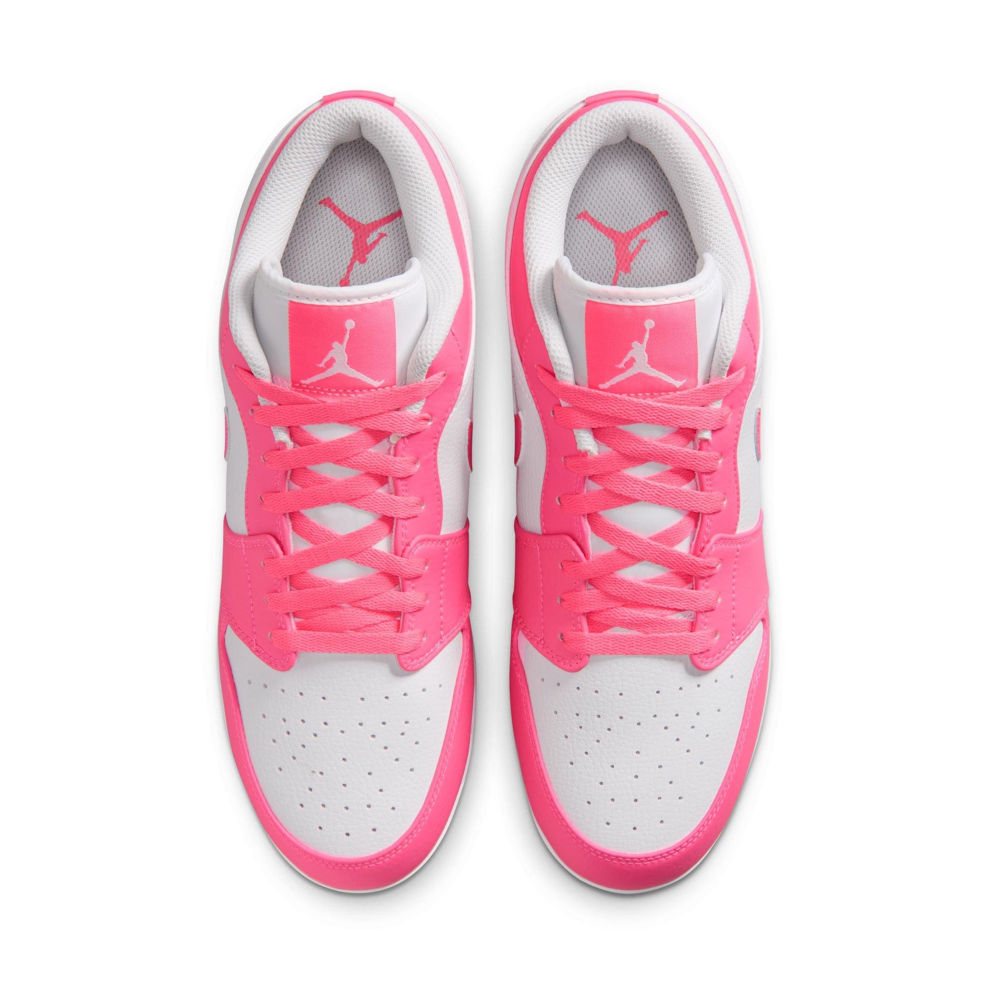 Jordan 1 Retro MCS Low "White/Digital Pink" Men's Baseball Cleat - WHITE/PINK Thumbnail View 8