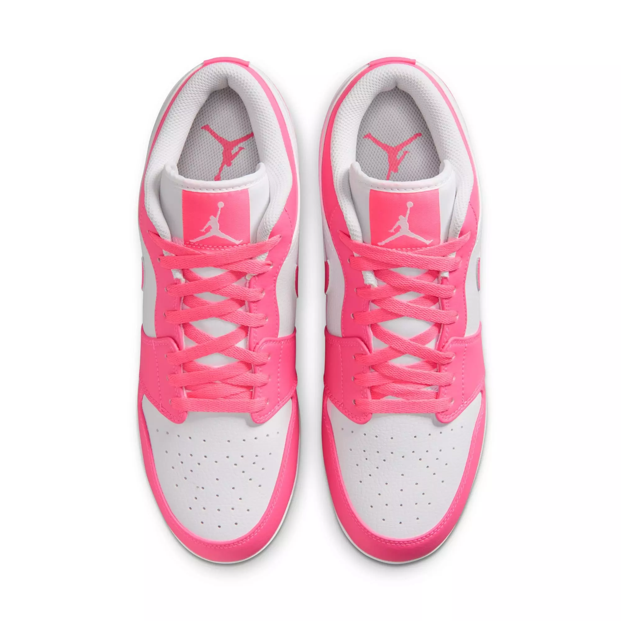 Jordan 1 Retro MCS Low "White/Digital Pink" Men's Baseball Cleat - WHITE/PINK
