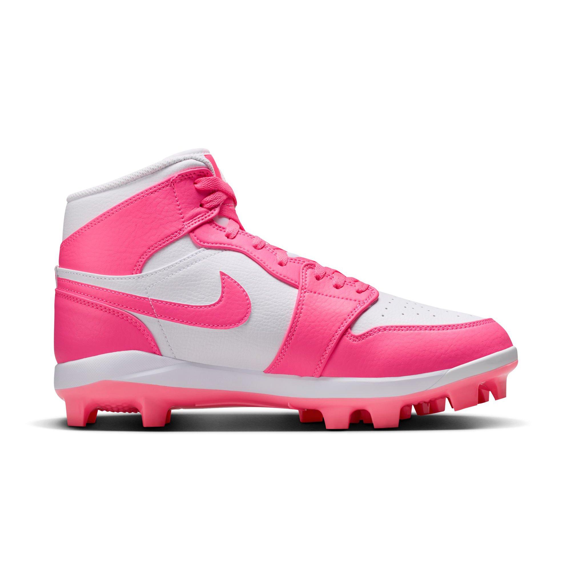 Jordan 1 Retro MCS Baseball Cleat Digital Pink | Hibbett display picture 1