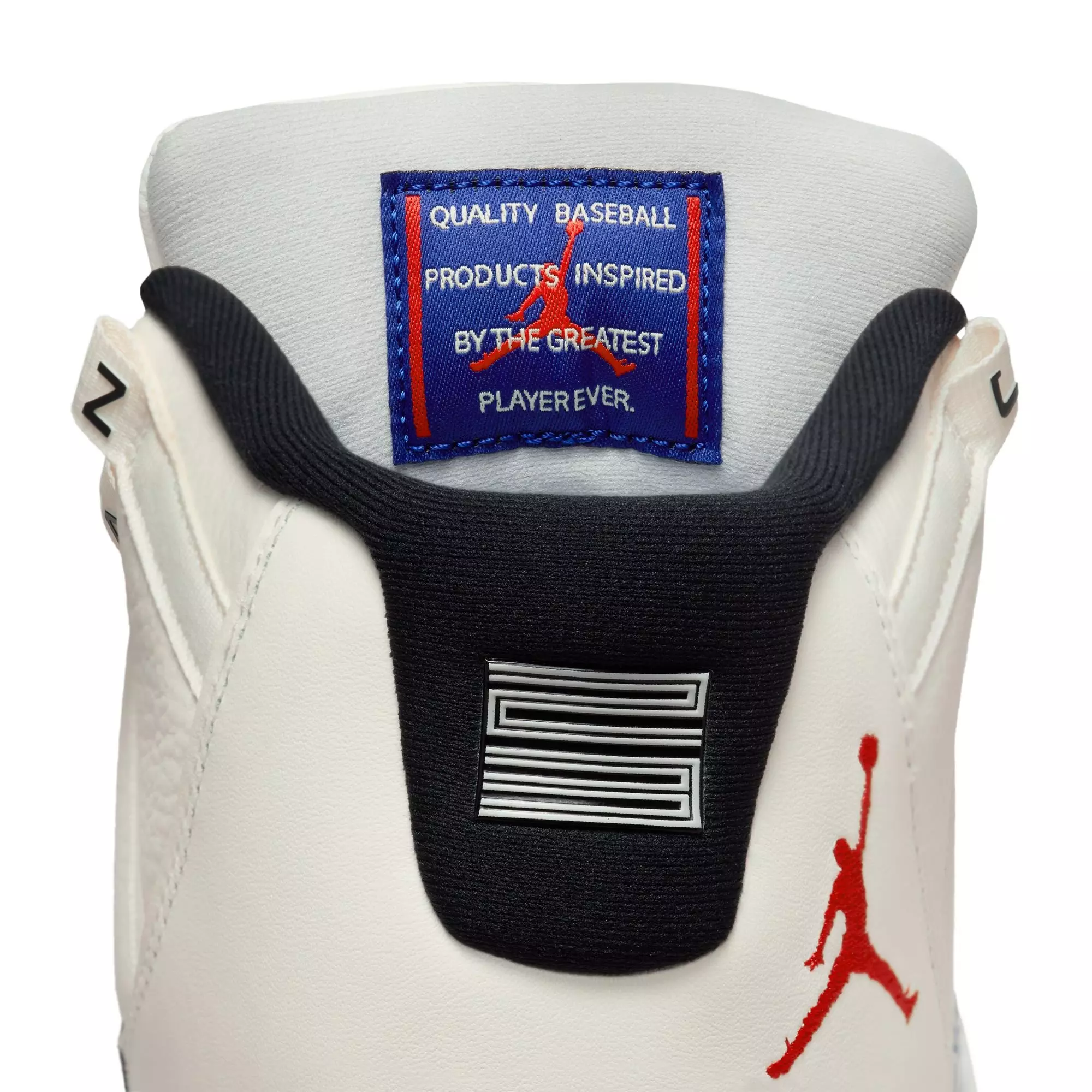 Jordan 11 Retro MCS "Sail/Fire Red/Deep Royal Blue" Men's Baseball Cleat - WHITE/ROYAL