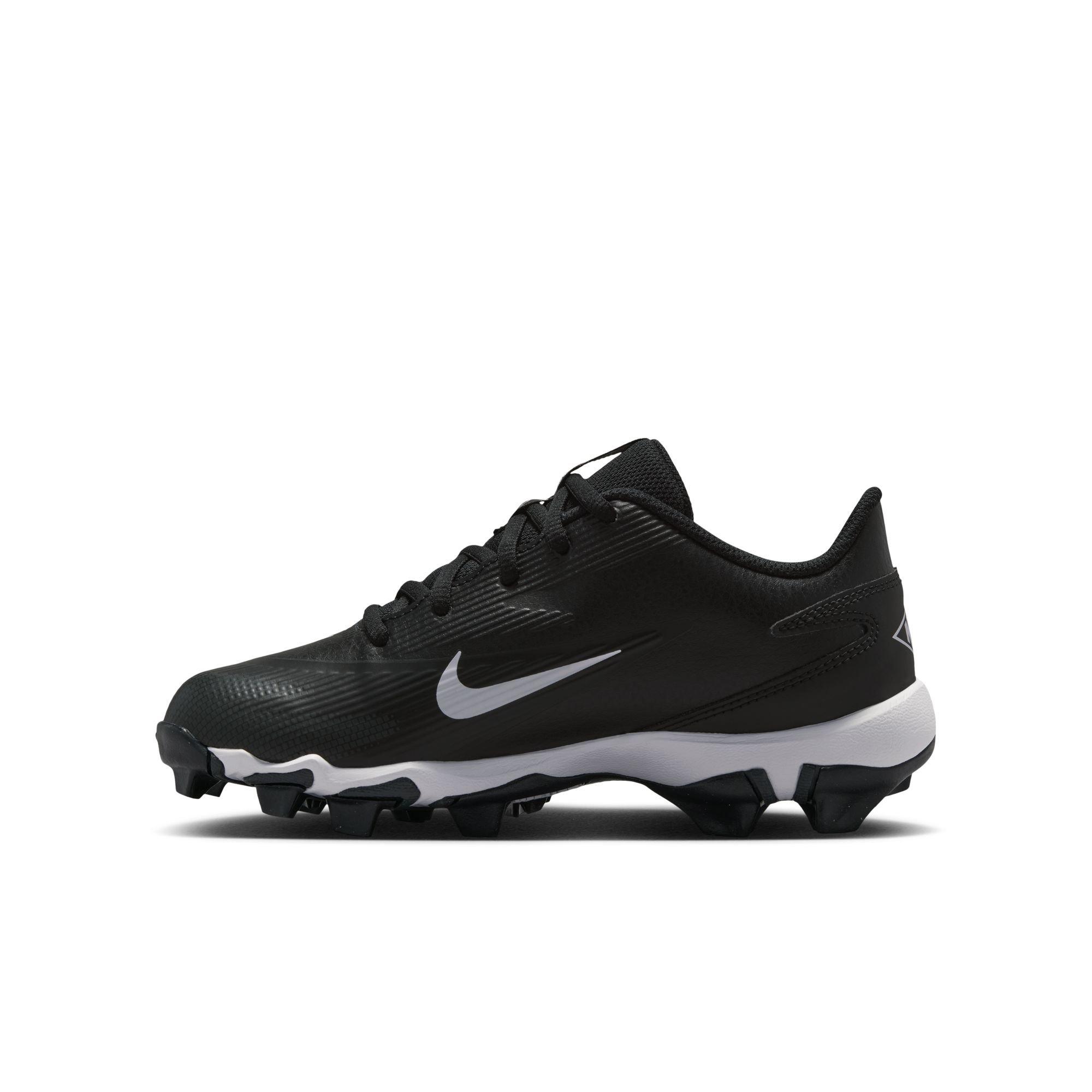 Nike Diamond Clutch "Black/White/Anthracite" Grade School Boys' Baseball Cleat - BLACK/WHITE Thumbnail View 4