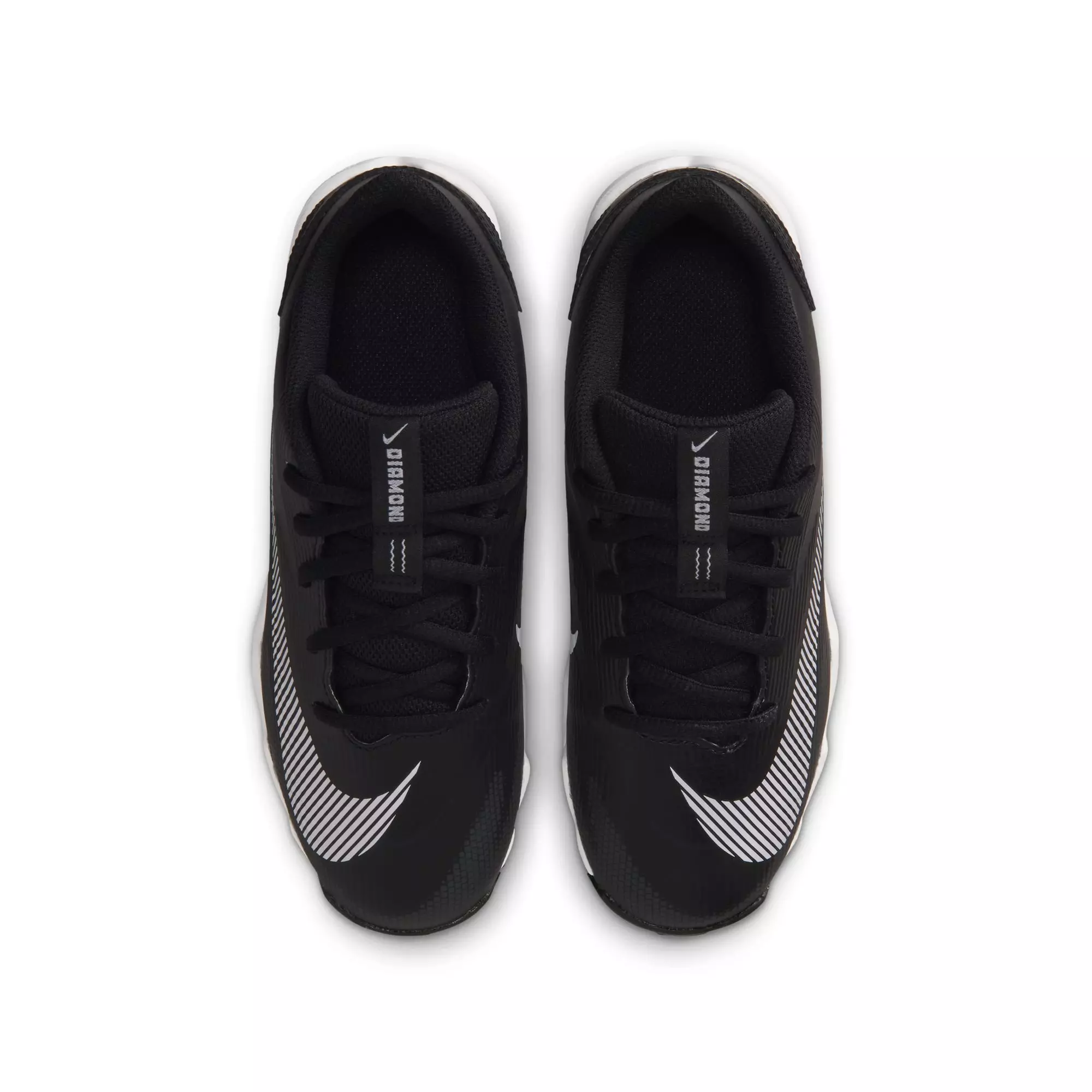 Nike Diamond Clutch "Black/White/Anthracite" Grade School Boys' Baseball Cleat - BLACK/WHITE