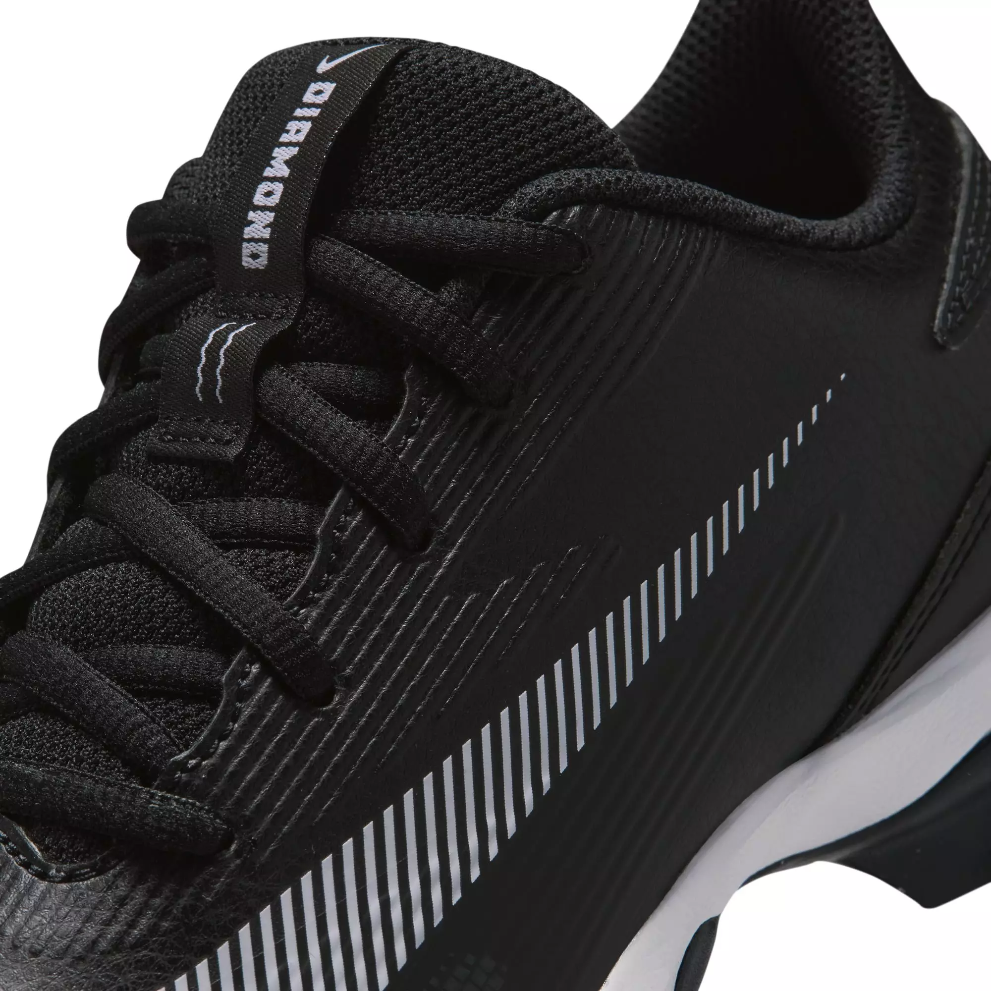 Nike Diamond Clutch "Black/White/Anthracite" Grade School Boys' Baseball Cleat - BLACK/WHITE