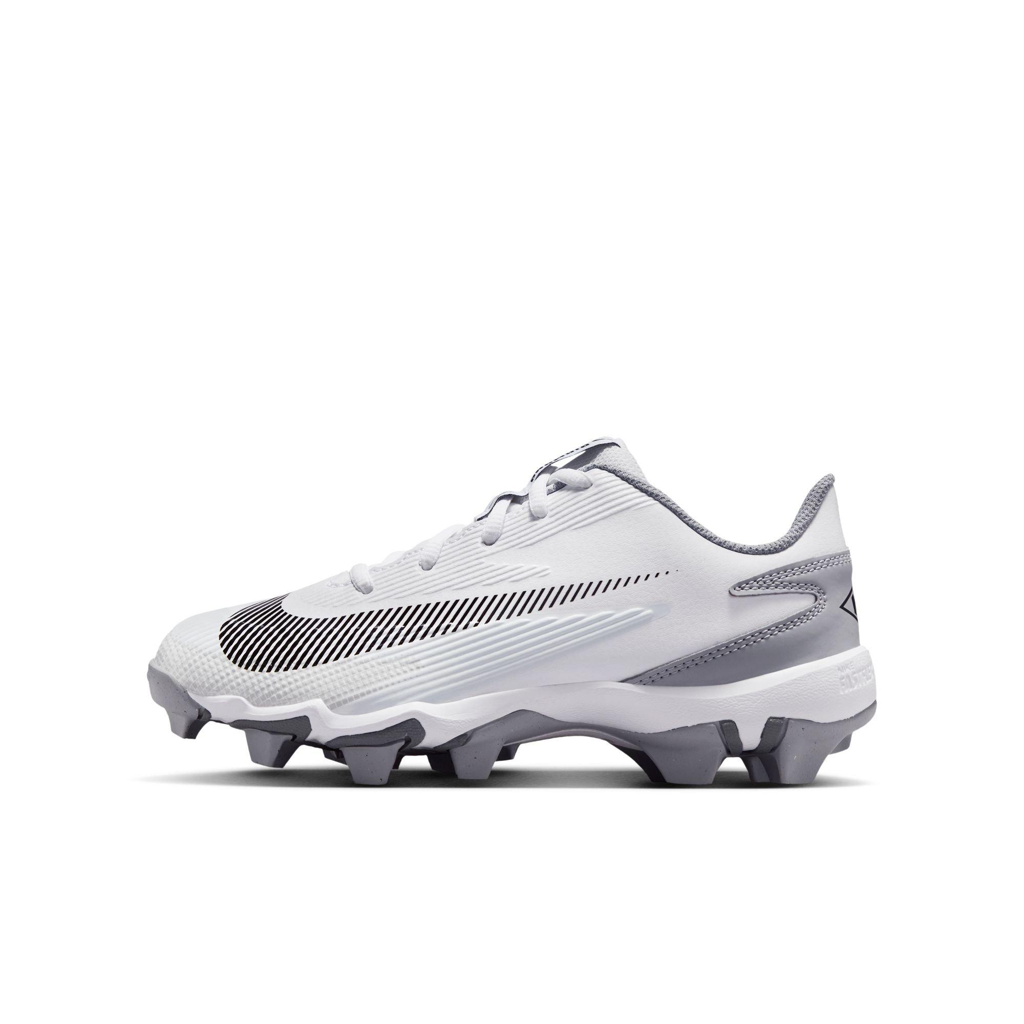 Nike Diamond Clutch "White/Black/Wolf Grey/Smoke Grey" Grade School Boys' Baseball Cleat - WHITE/BLACK Thumbnail View 3