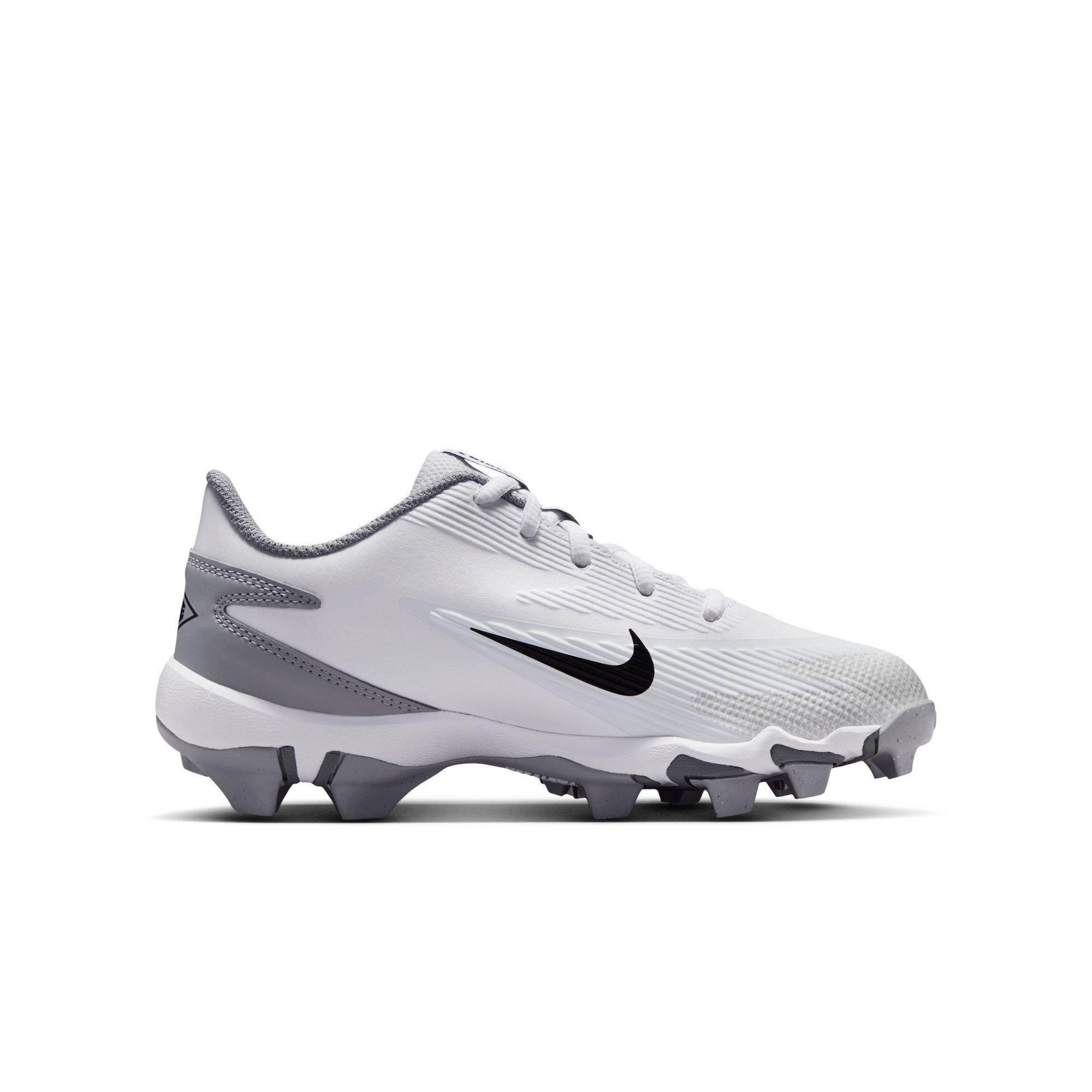 Nike Diamond Clutch "White/Black/Wolf Grey/Smoke Grey" Grade School Boys' Baseball Cleat - WHITE/BLACK Thumbnail View 2
