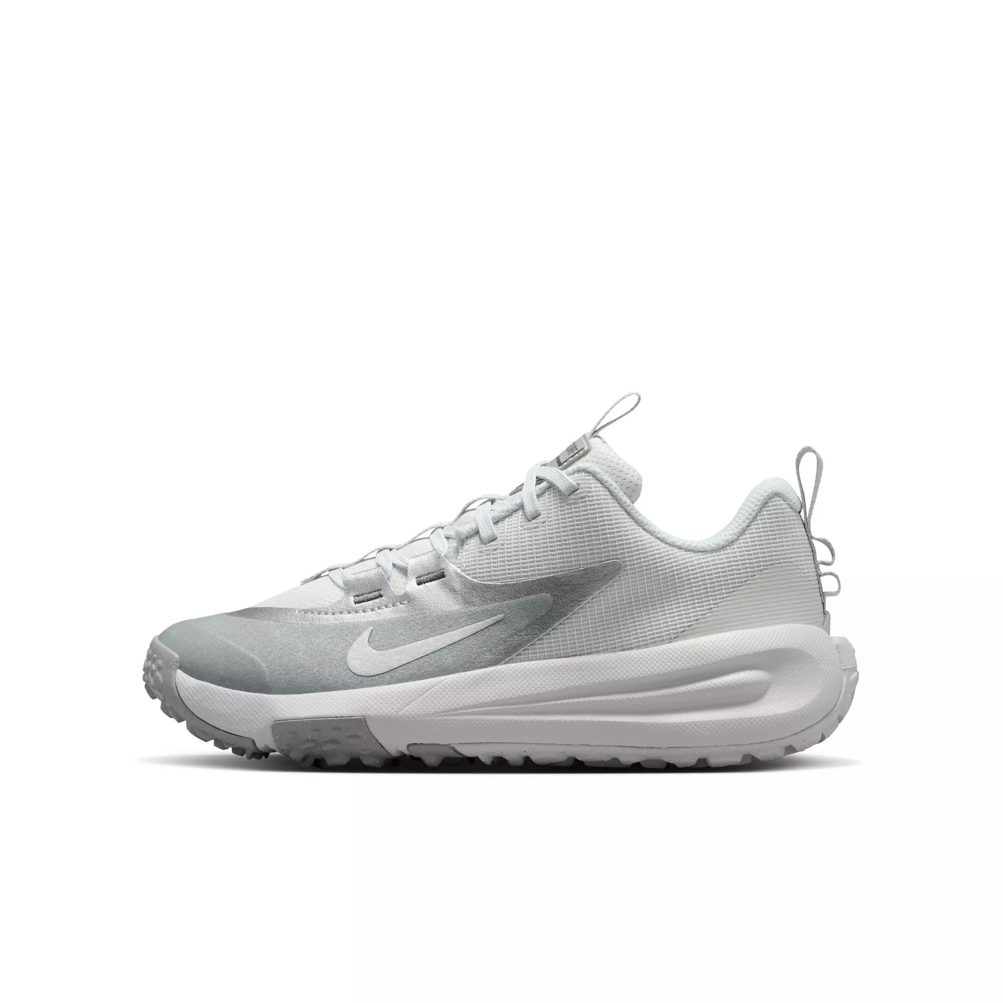Nike Cross Turf "Photon Dust/Metallic Silver/Vast Grey" Grade School Boys' Baseball Shoe - GREY/WHITE