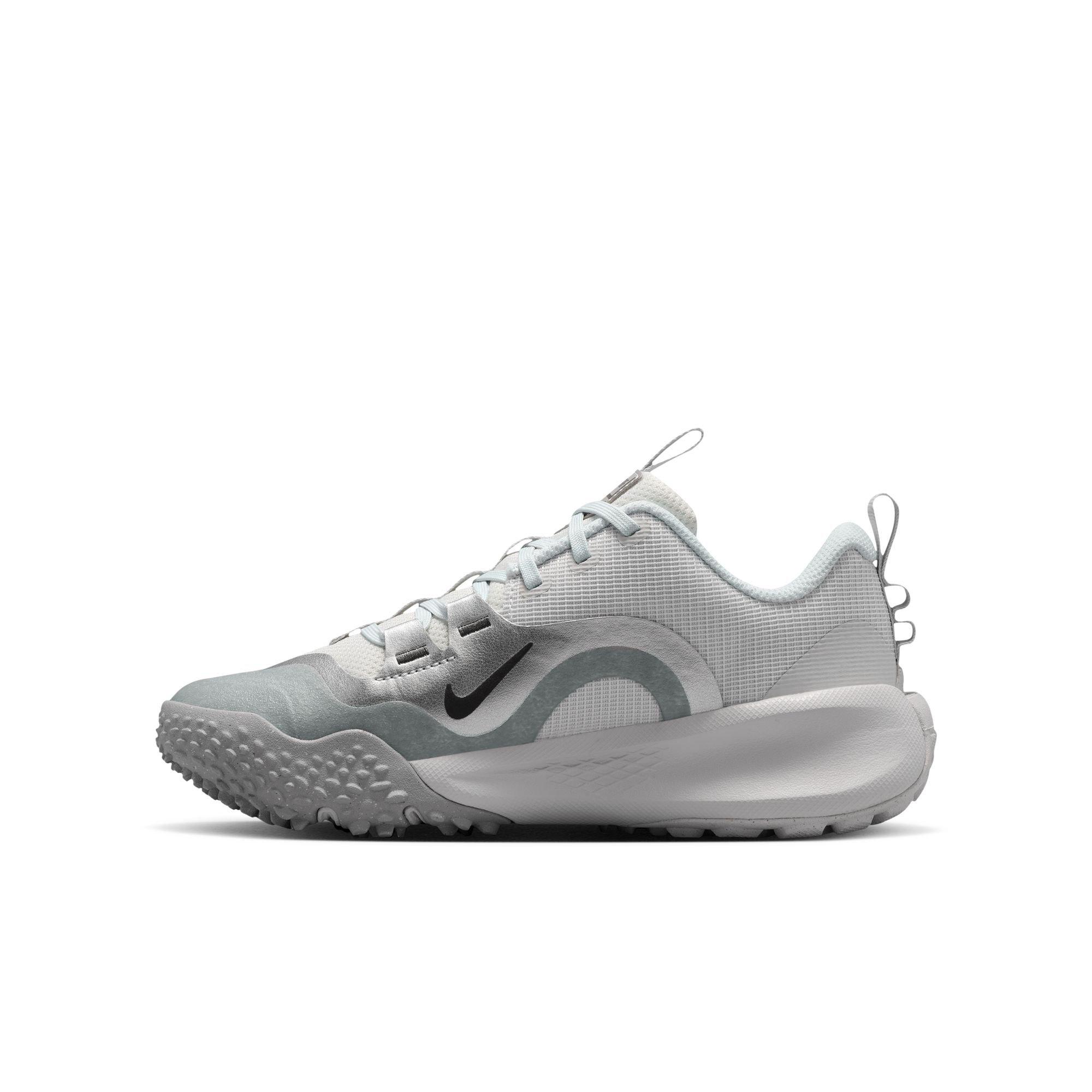Nike Cross Turf "Photon Dust/Metallic Silver/Vast Grey" Grade School Boys' Baseball Shoe - GREY/WHITE Thumbnail View 4