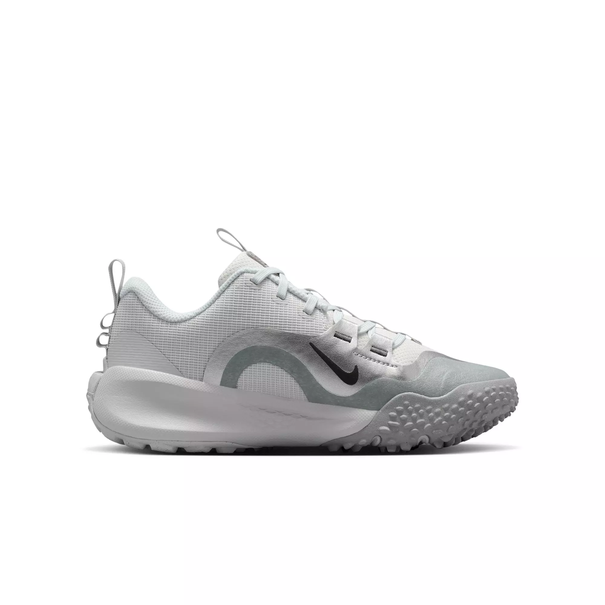 Nike Cross Turf "Photon Dust/Metallic Silver/Vast Grey" Grade School Boys' Baseball Shoe - GREY/WHITE