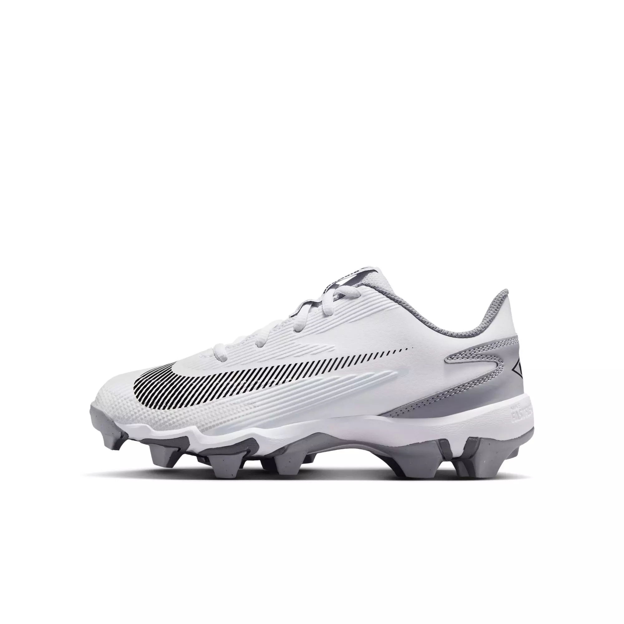 Nike Diamond Clutch "White/Black/Wolf Grey/Smoke Grey" Preschool Boys' Baseball Cleat - WHITE/BLACK