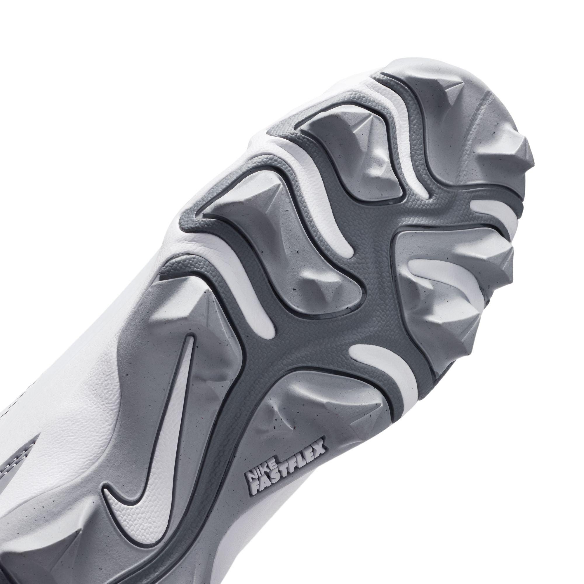 Nike Diamond Clutch "White/Black/Wolf Grey/Smoke Grey" Preschool Boys' Baseball Cleat - WHITE/BLACK Thumbnail View 12