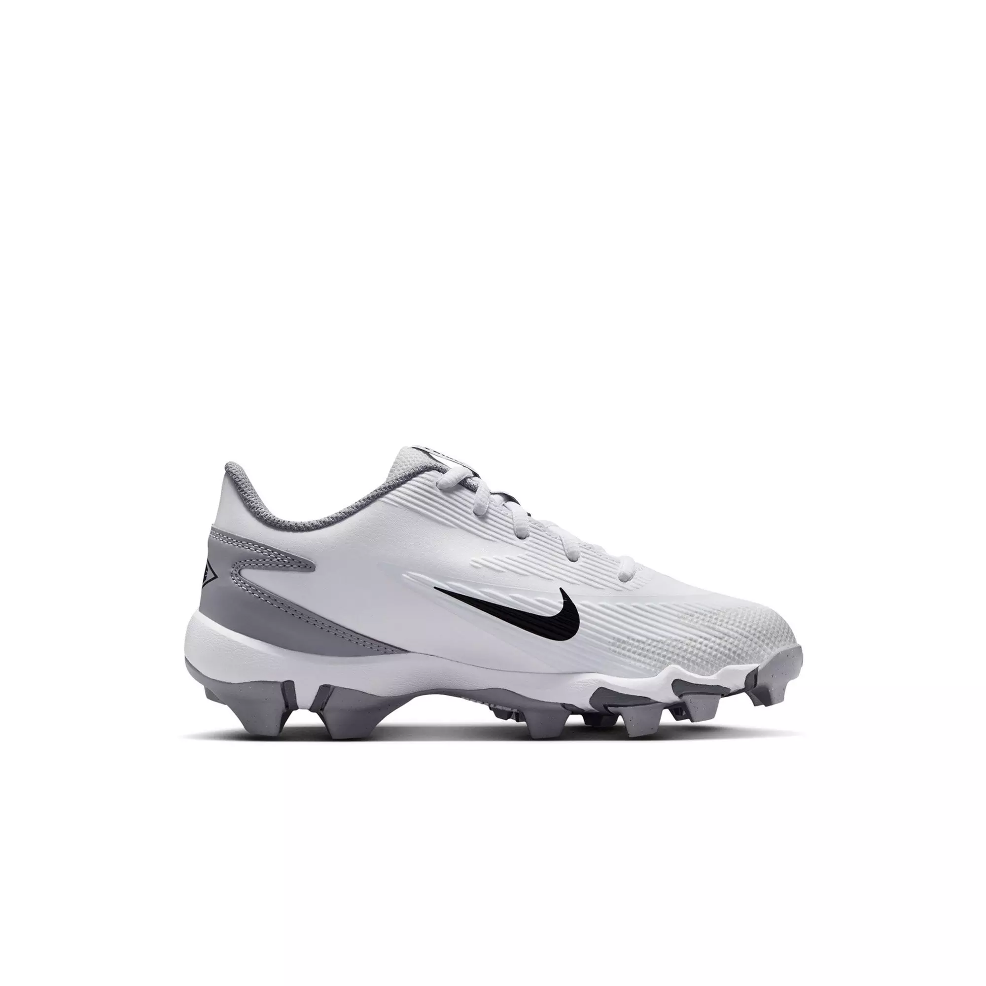 Nike Diamond Clutch "White/Black/Wolf Grey/Smoke Grey" Preschool Boys' Baseball Cleat - WHITE/BLACK