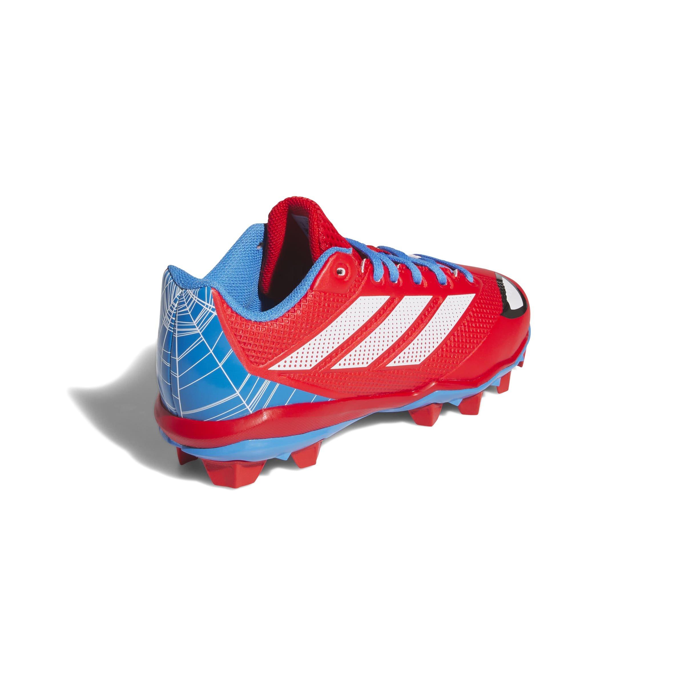 adidas Adizero Impact 2.0 "Spider Man" Preschool Boys' Baseball Cleat - RED/ROYAL Thumbnail View 6