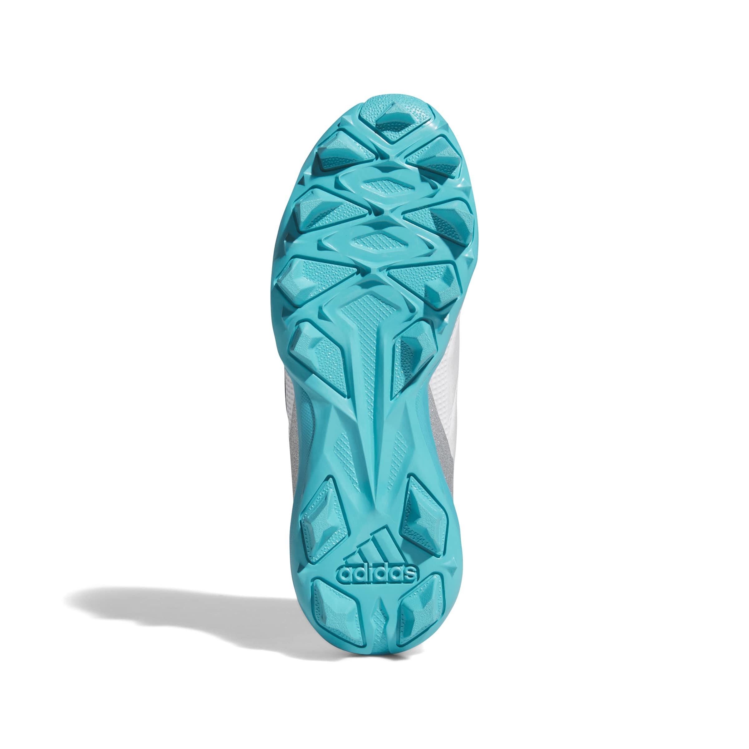 adidas Adizero Instinct 2.0 "Marvel Ghost Spider" Preschool Girls' Softball Cleat - WHITE/TEAL Thumbnail View 7