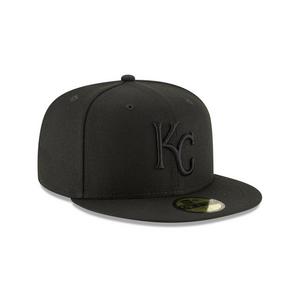 New Era Kansas City Royals 59FIFTY Triple Black Fitted Hat-Black