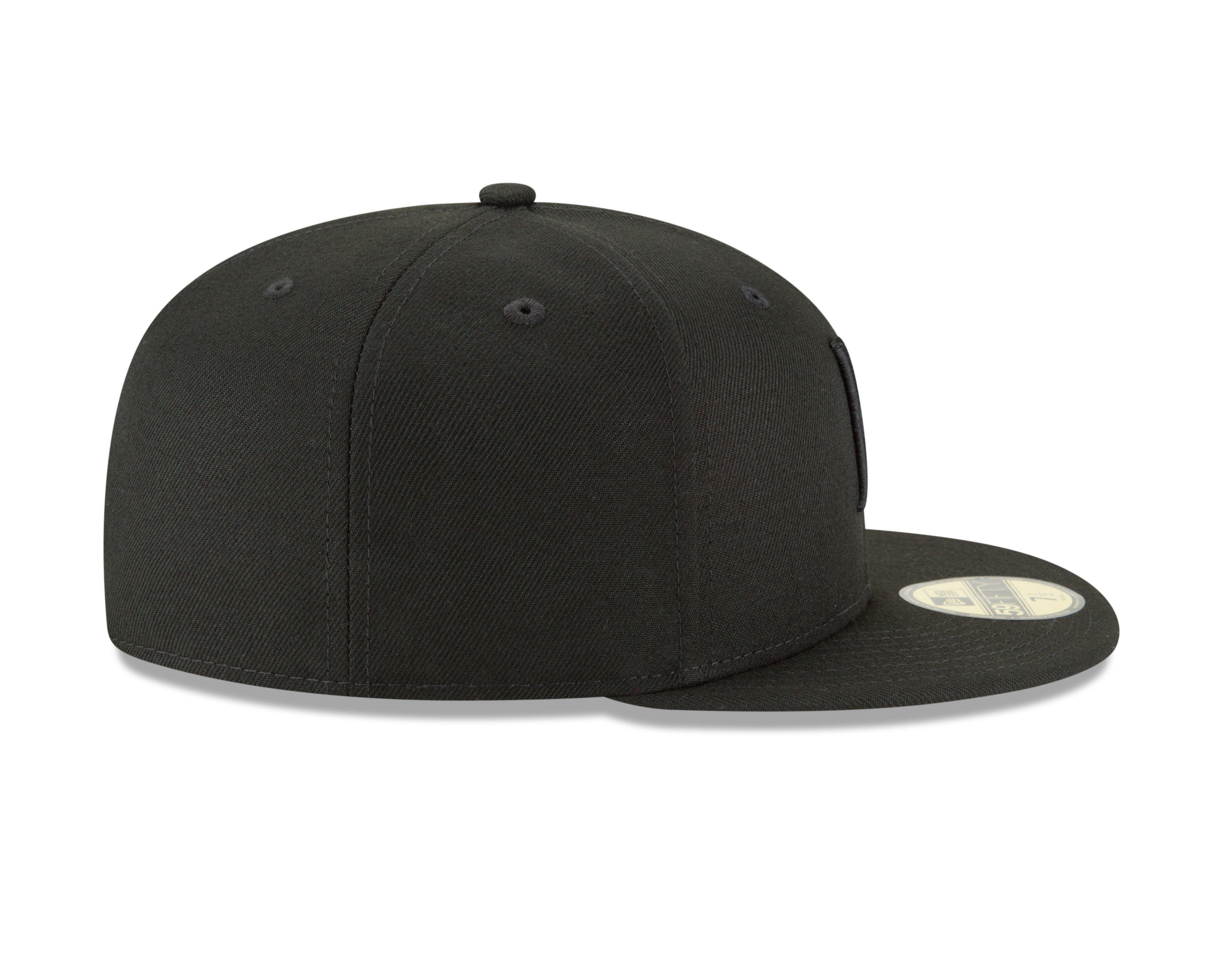 New Era Kansas City Royals 59FIFTY Triple Black Fitted Hat-Black - BLACK Thumbnail View 3