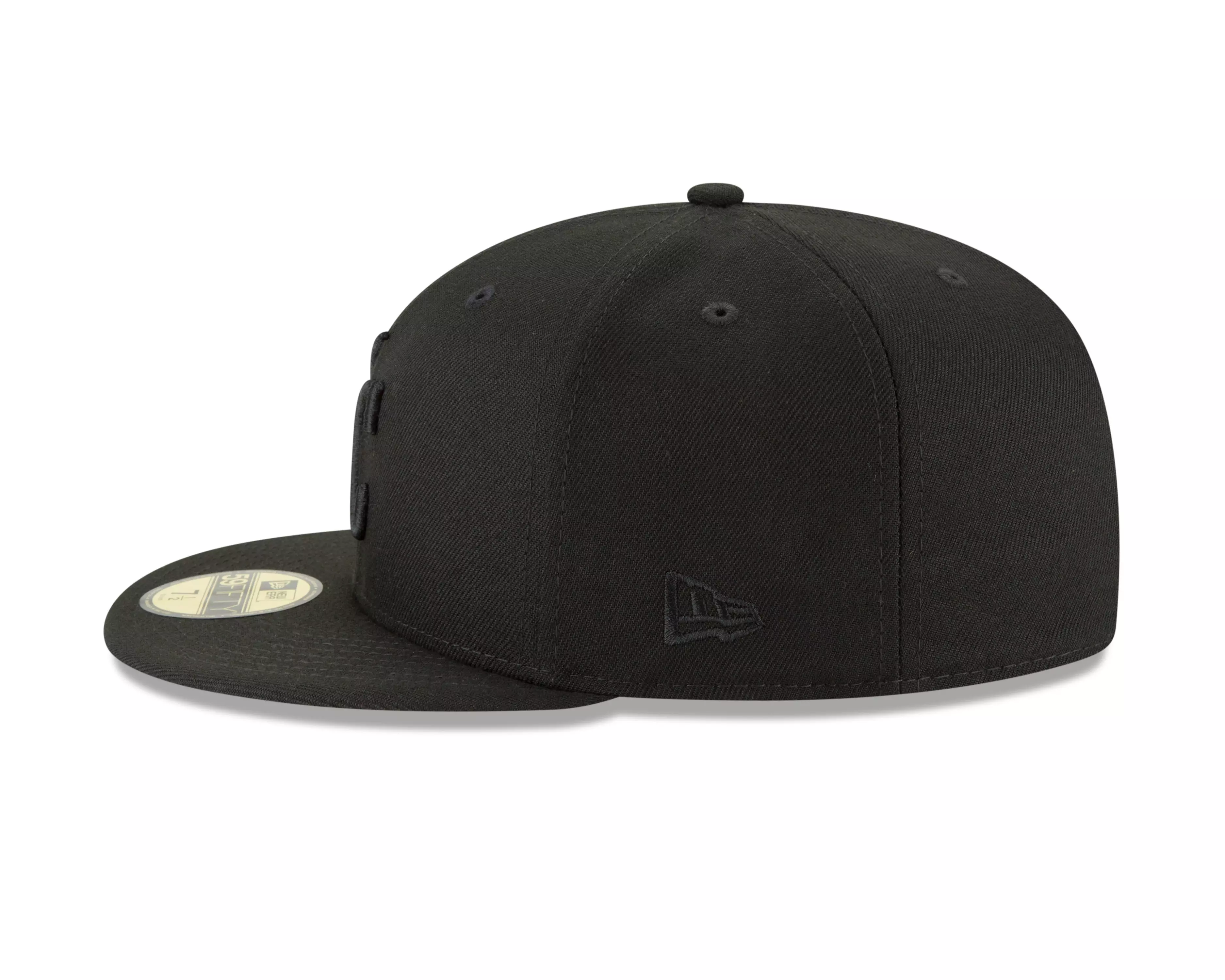 New Era Kansas City Royals 59FIFTY Triple Black Fitted Hat-Black - BLACK
