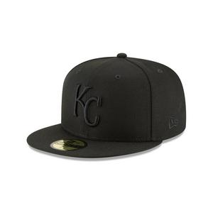 New Era Kansas City Royals 59FIFTY Triple Black Fitted Hat-Black
