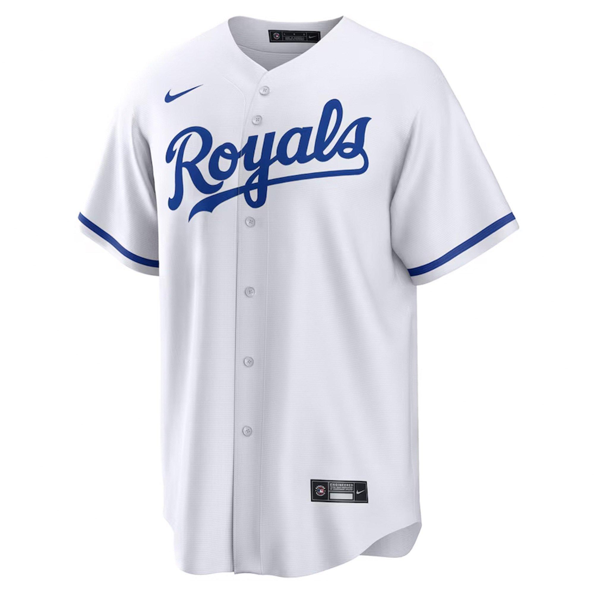 Nike Kansas City Royals Jac Caglianone Home Jersey - White - WHITE Thumbnail View 1