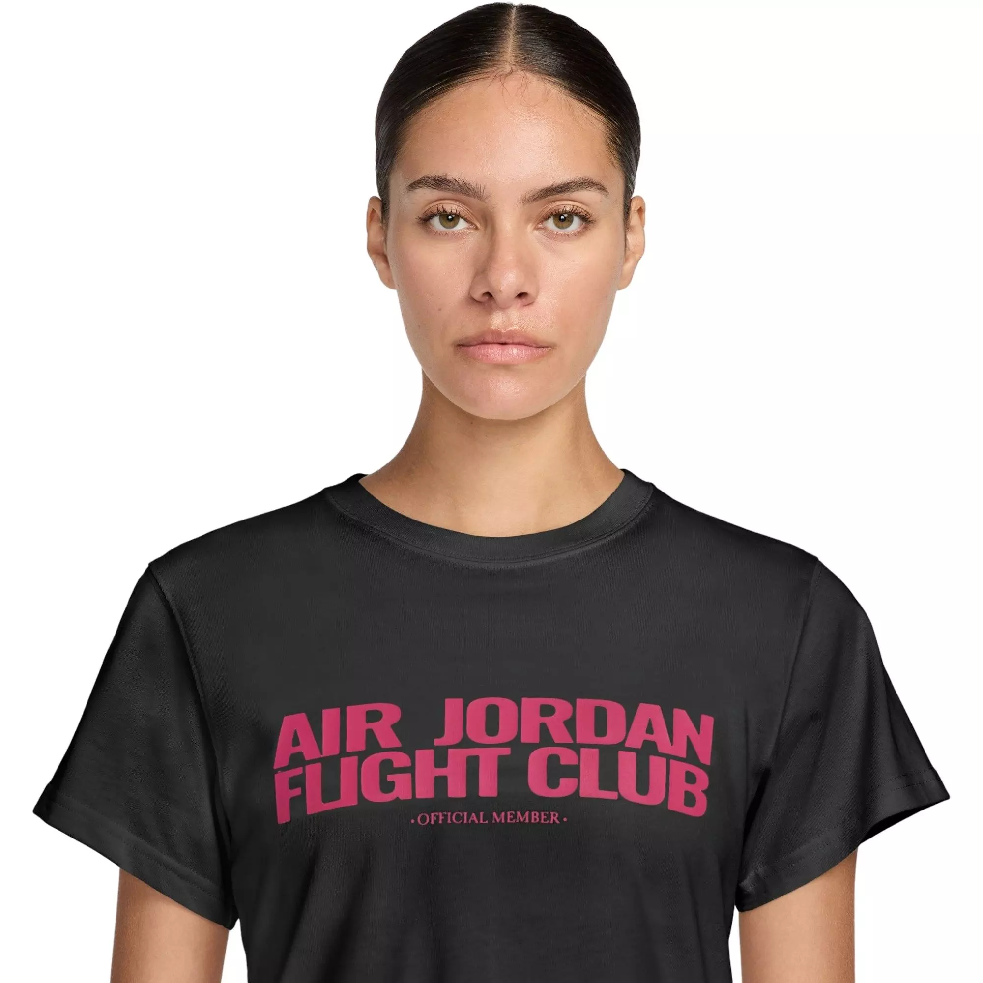Jordan Women's Flight Club Tee - BLACK/PINK