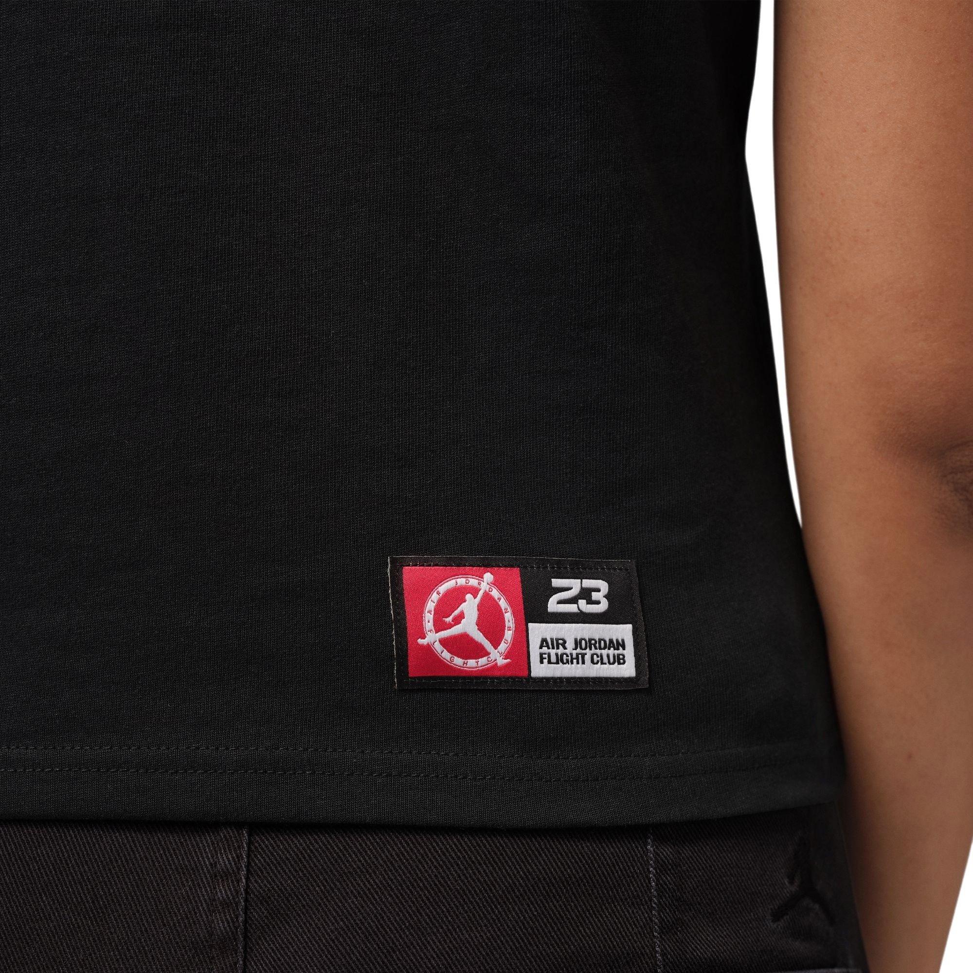 Jordan Women's Flight Club Tee - BLACK/PINK Thumbnail View 4