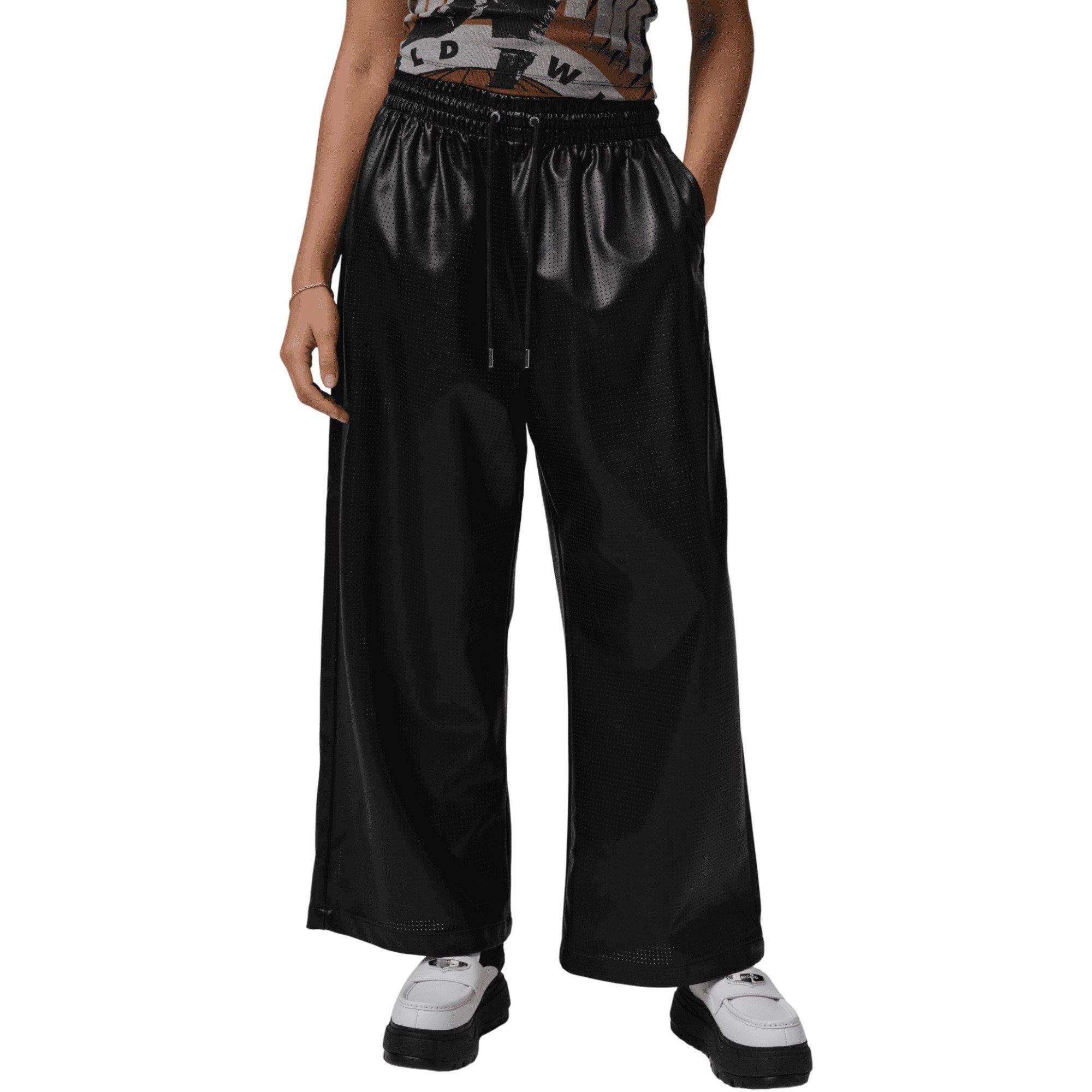 Jordan Flight Faux-Leather Women Pants - Black