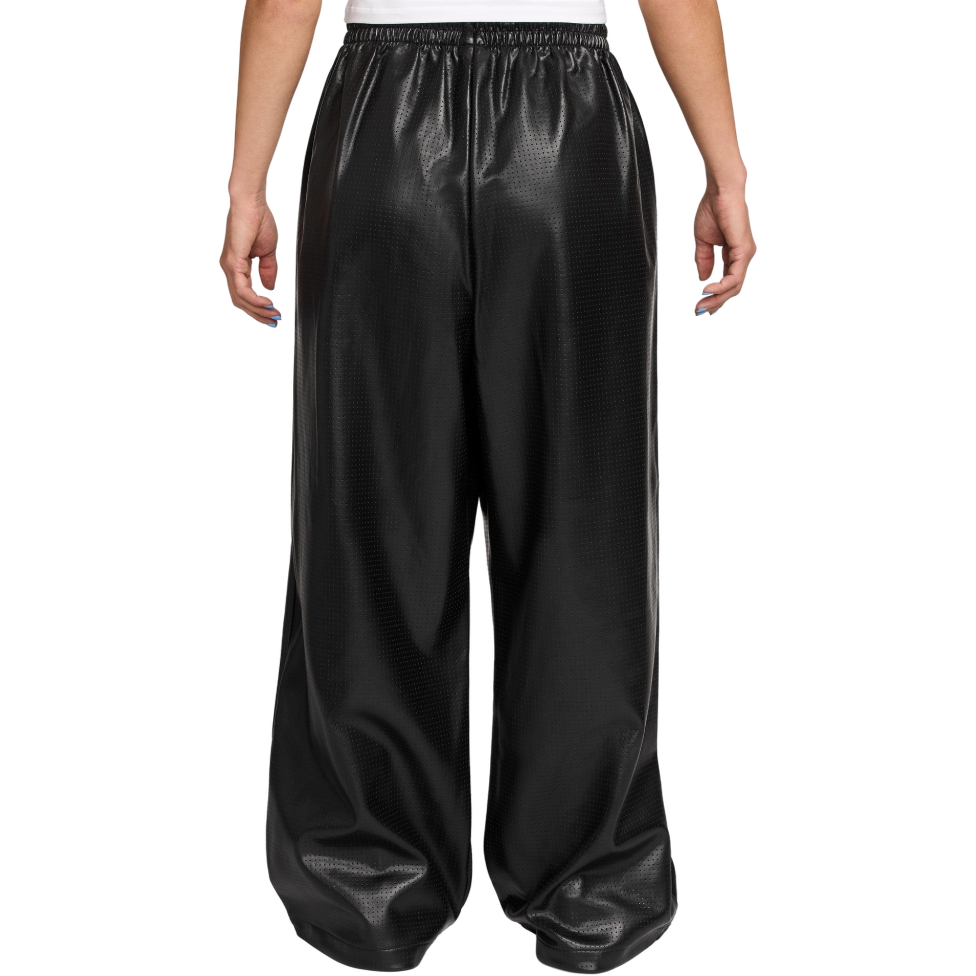 Jordan Women's Flight Faux Leather Pants - BLACK Thumbnail View 2