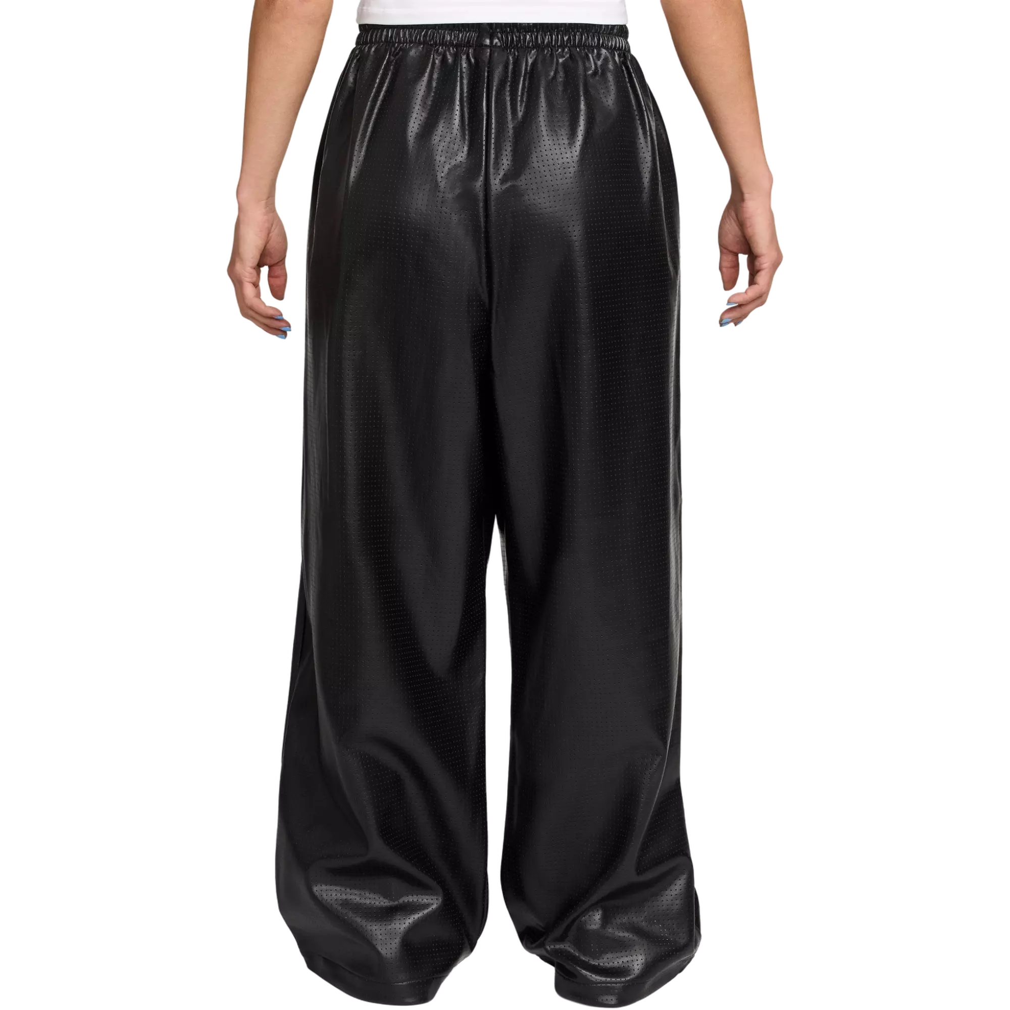 Jordan Women's Flight Faux Leather Pants - BLACK