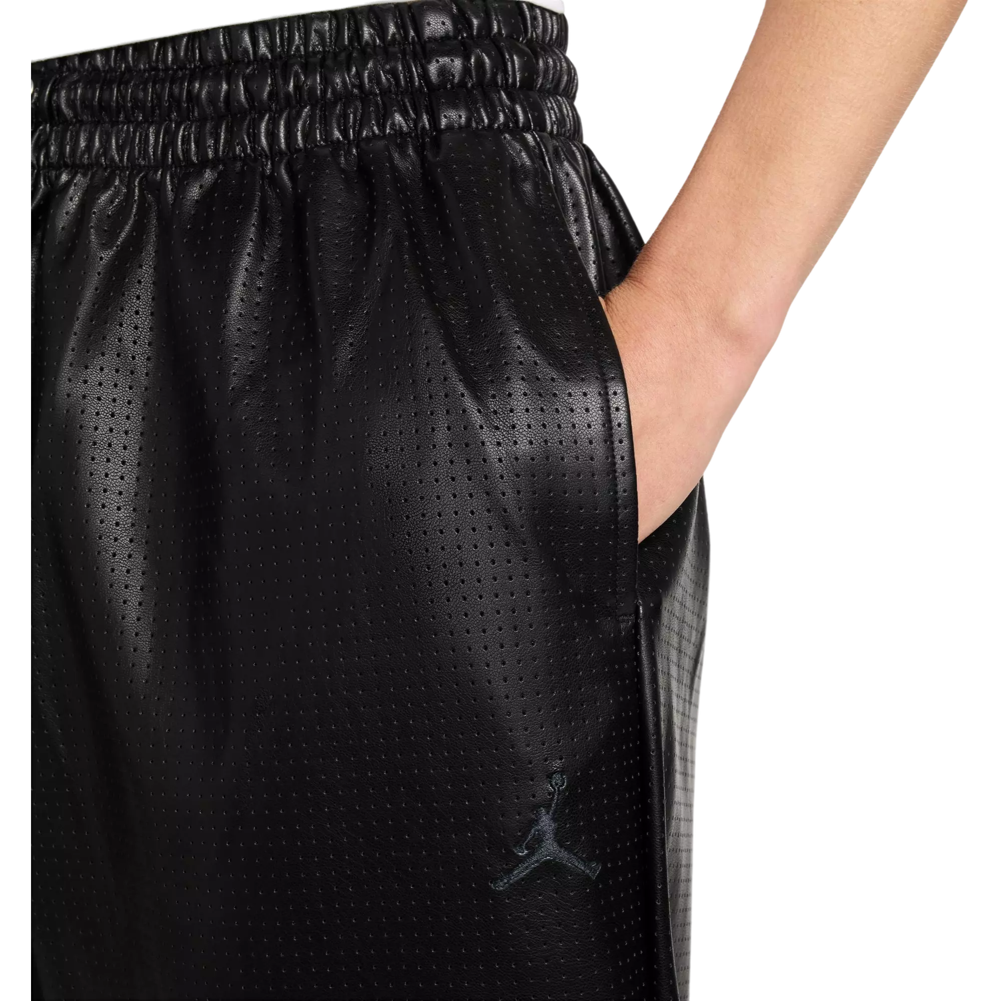 Jordan Women's Flight Faux Leather Pants - BLACK